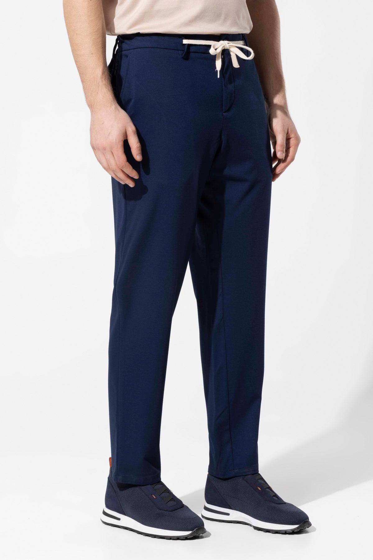 Rayon Karışımlı Bağcıklı Erkek Pantolon