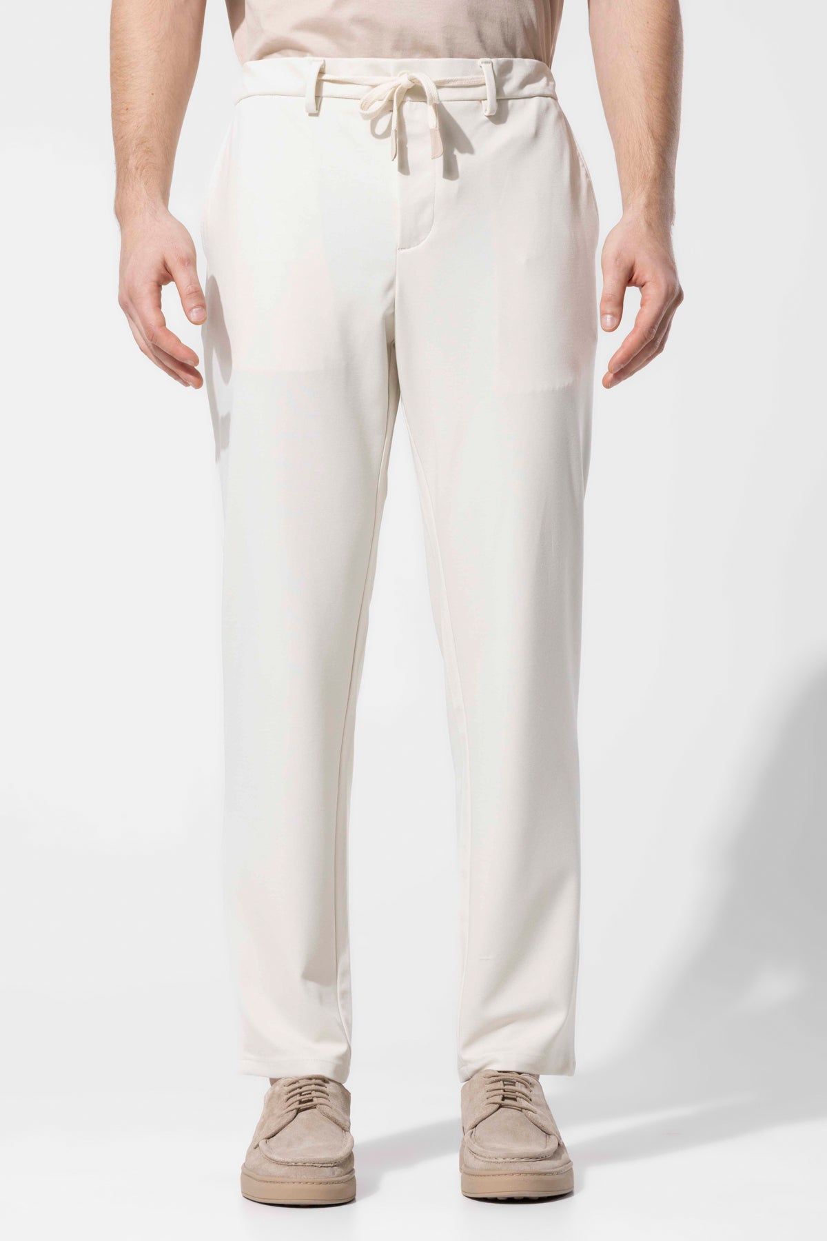 Rayon Karışımlı Bağcıklı Erkek Pantolon