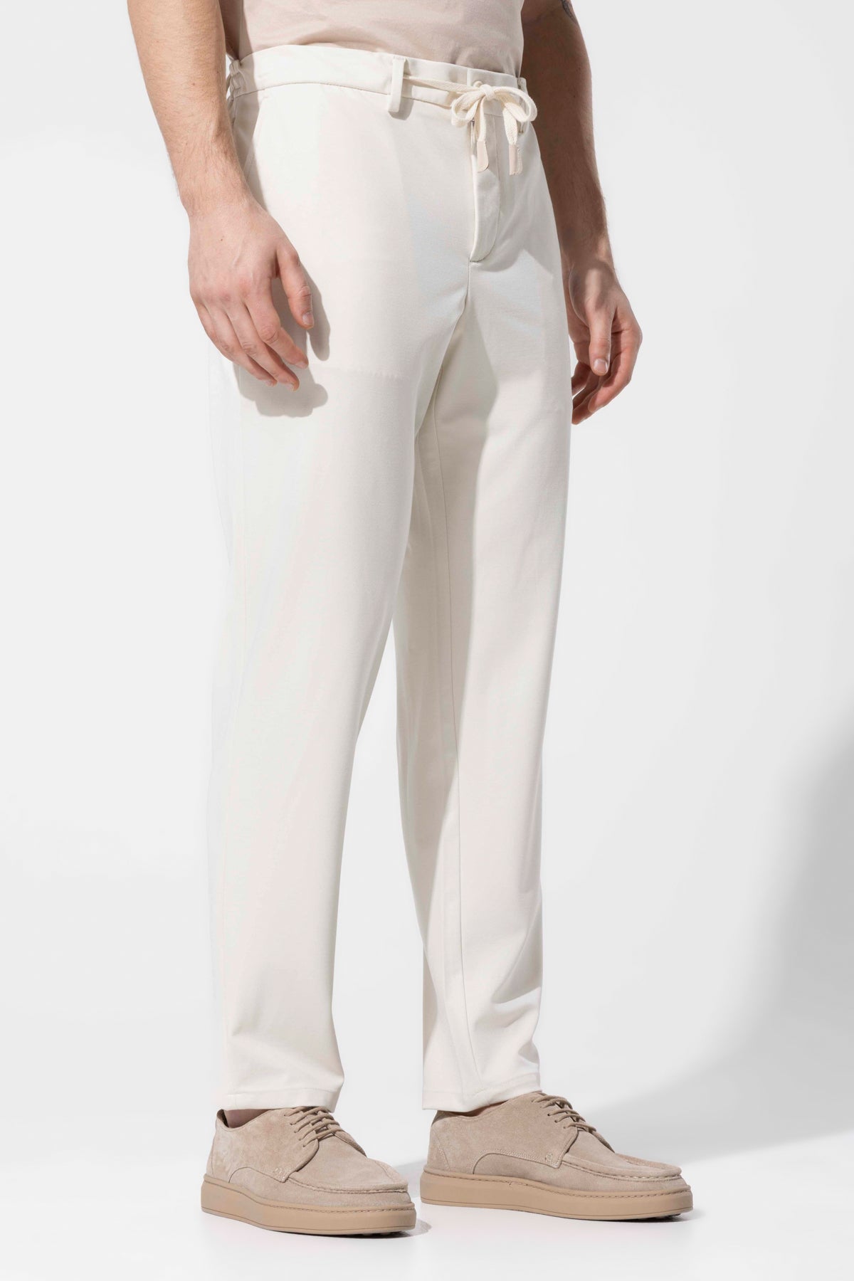 Rayon Karışımlı Bağcıklı Erkek Pantolon