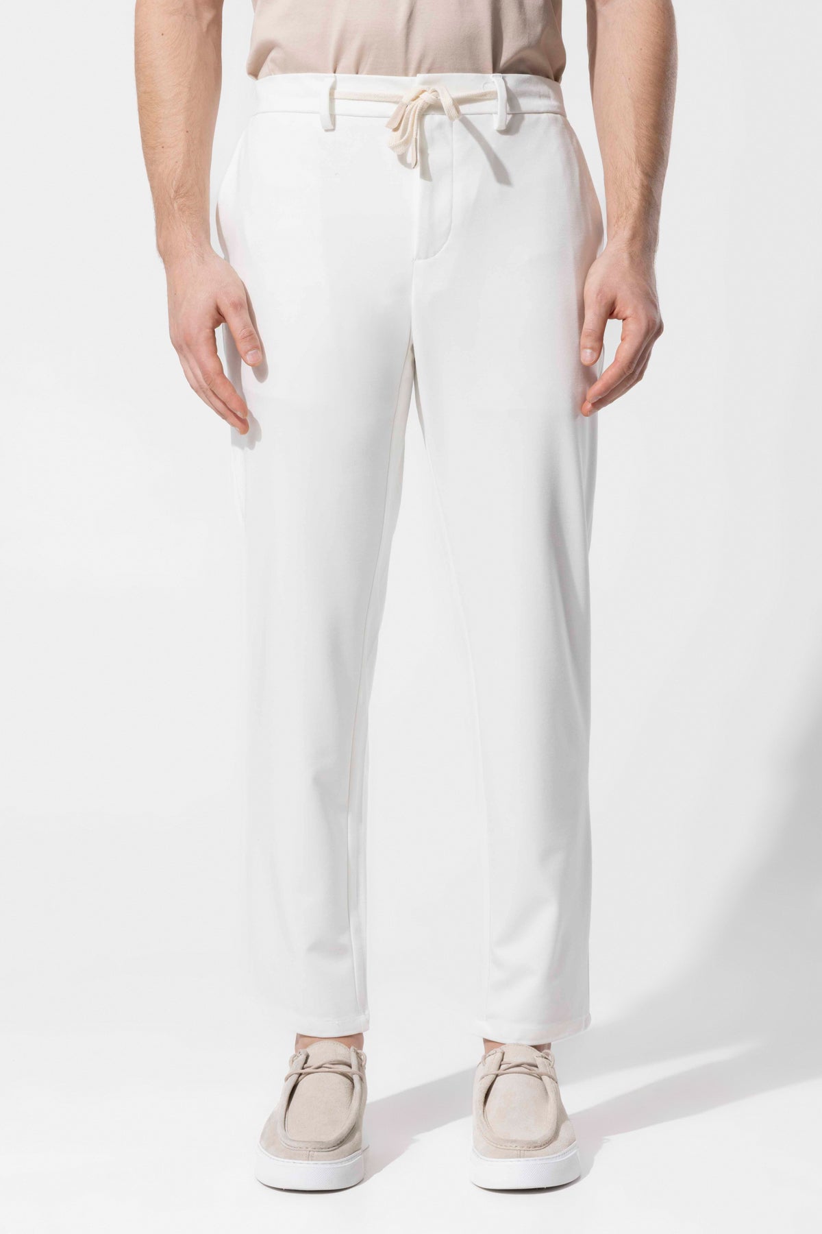 Rayon Karışımlı Bağcıklı Erkek Pantolon