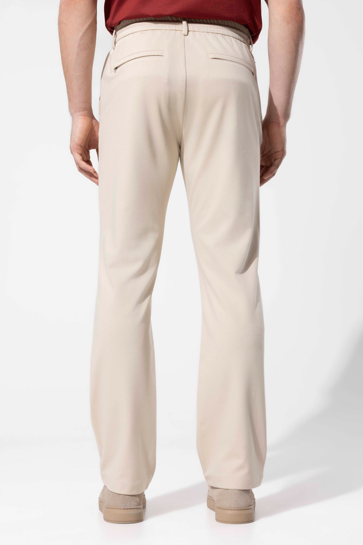 Bağcıklı Bel Detaylı Rayon Karışımlı Erkek Pantolon