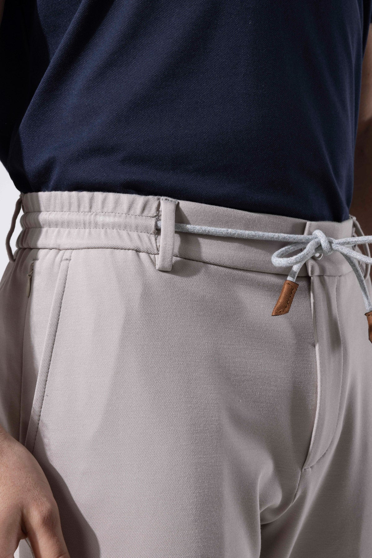 Bağcıklı Bel Detaylı Rayon Karışımlı Erkek Pantolon