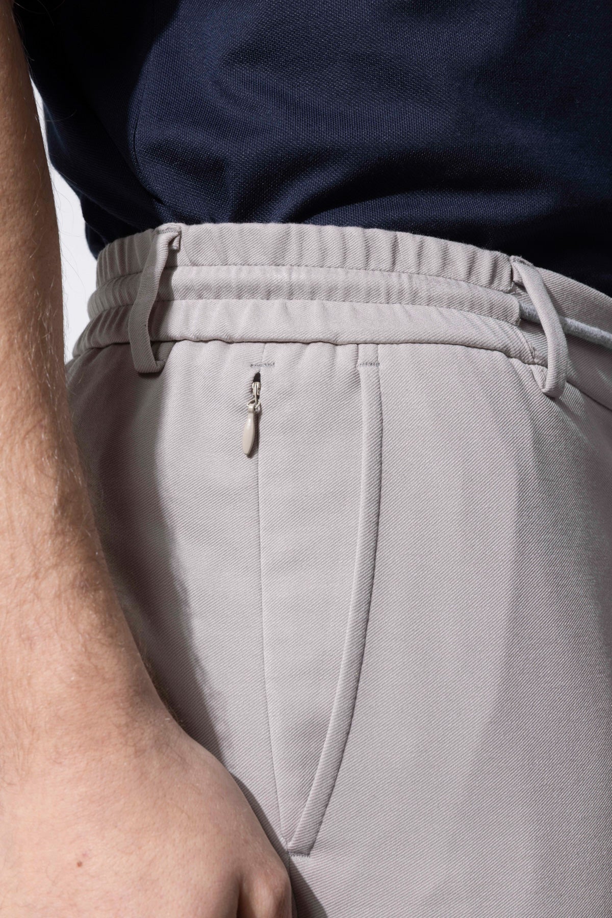 Bağcıklı Bel Detaylı Rayon Karışımlı Erkek Pantolon