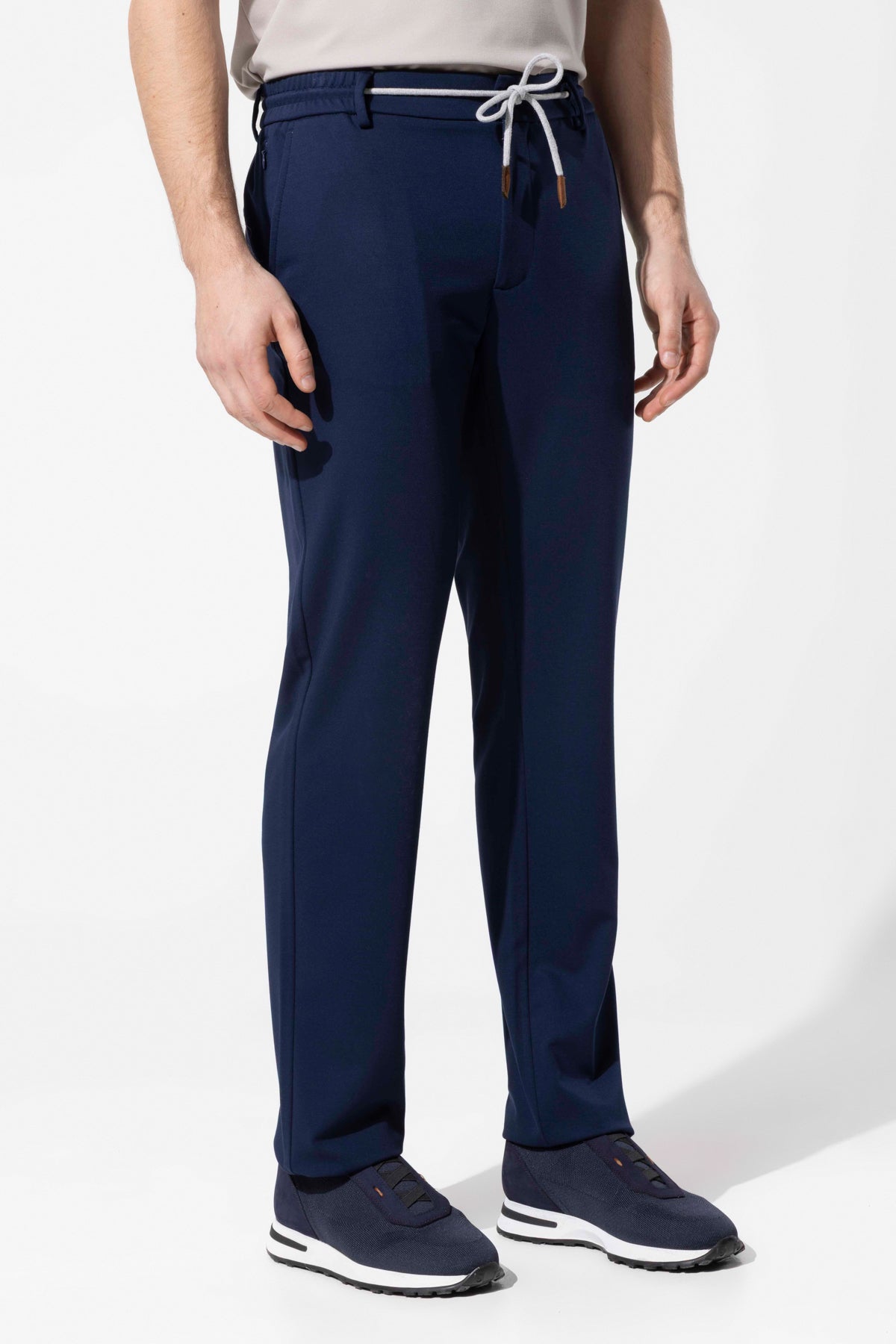 Bağcıklı Bel Detaylı Rayon Karışımlı Erkek Pantolon