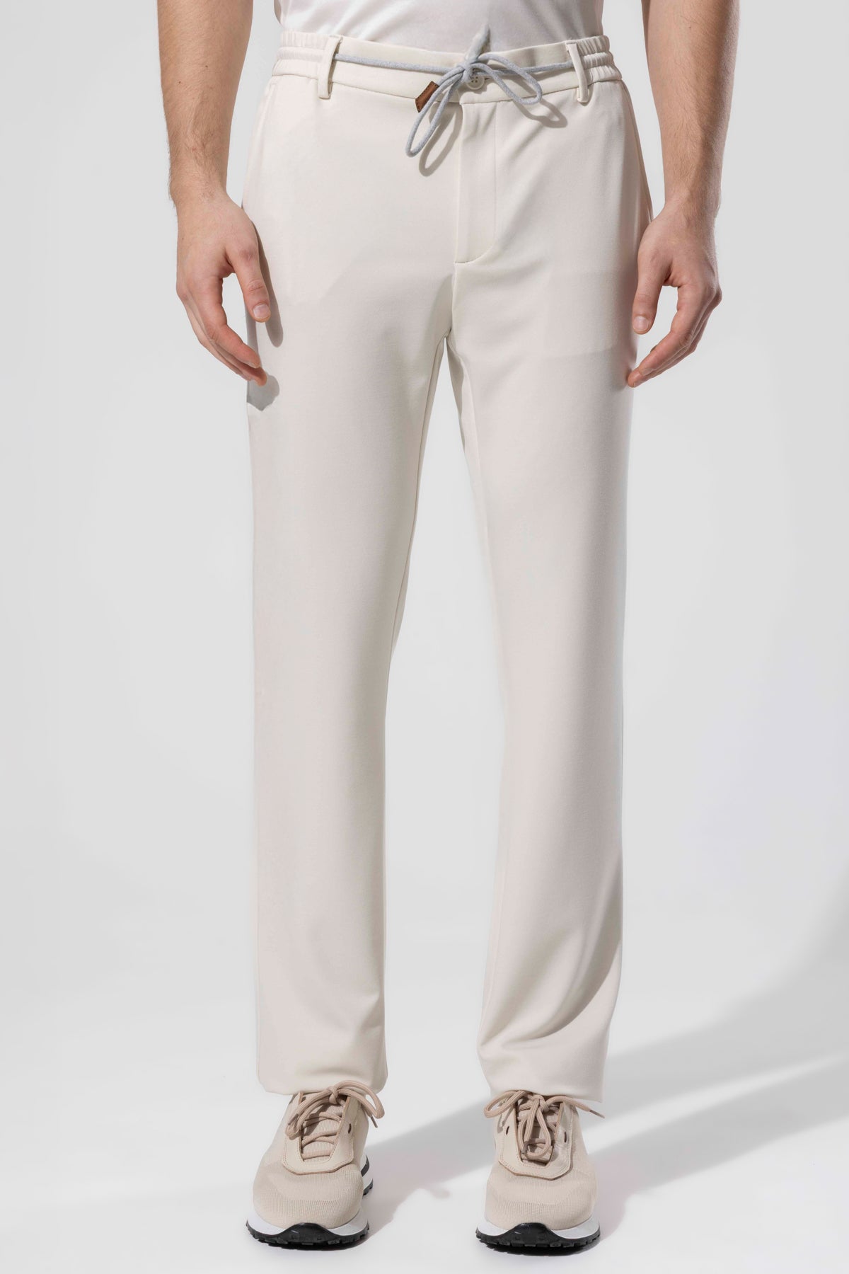 Bağcıklı Bel Detaylı Rayon Karışımlı Erkek Pantolon