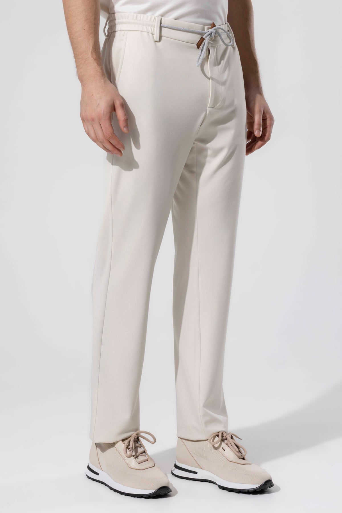 Bağcıklı Bel Detaylı Rayon Karışımlı Erkek Pantolon