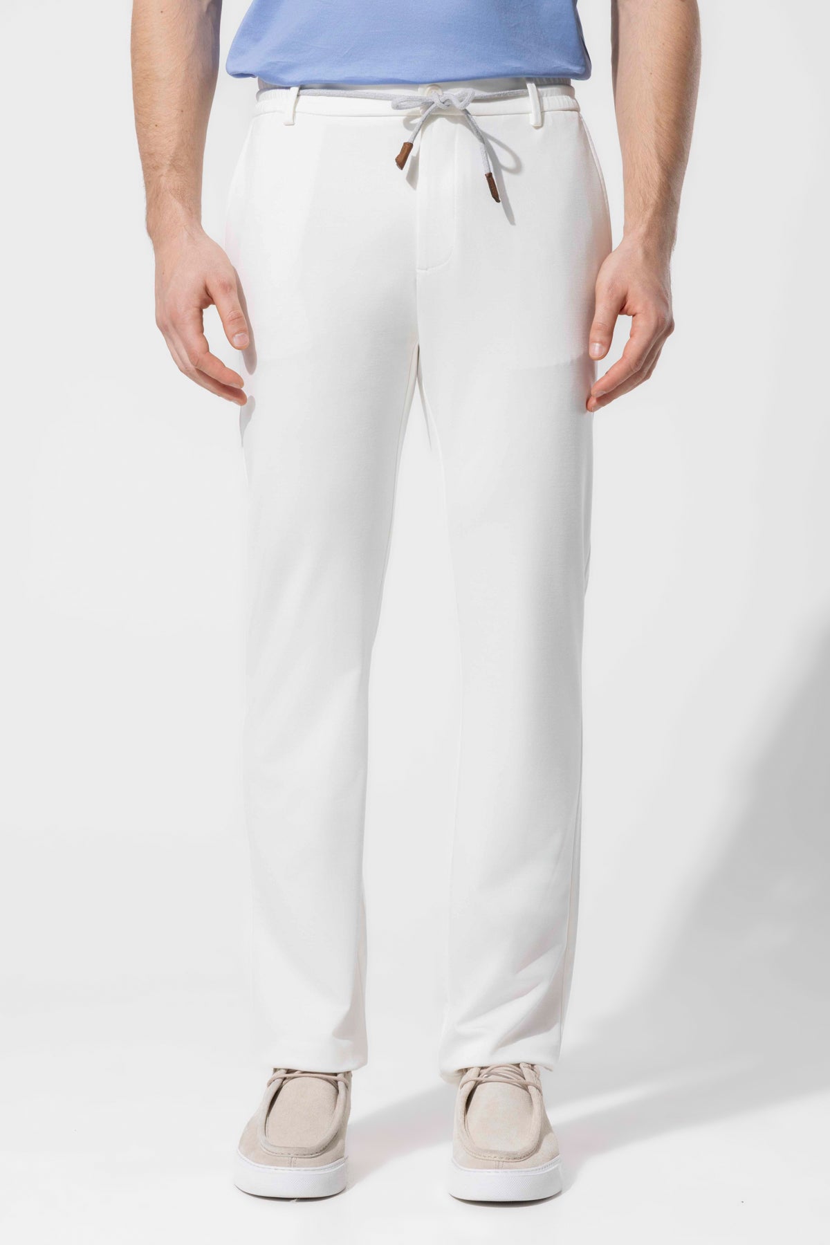 Bağcıklı Bel Detaylı Rayon Karışımlı Erkek Pantolon