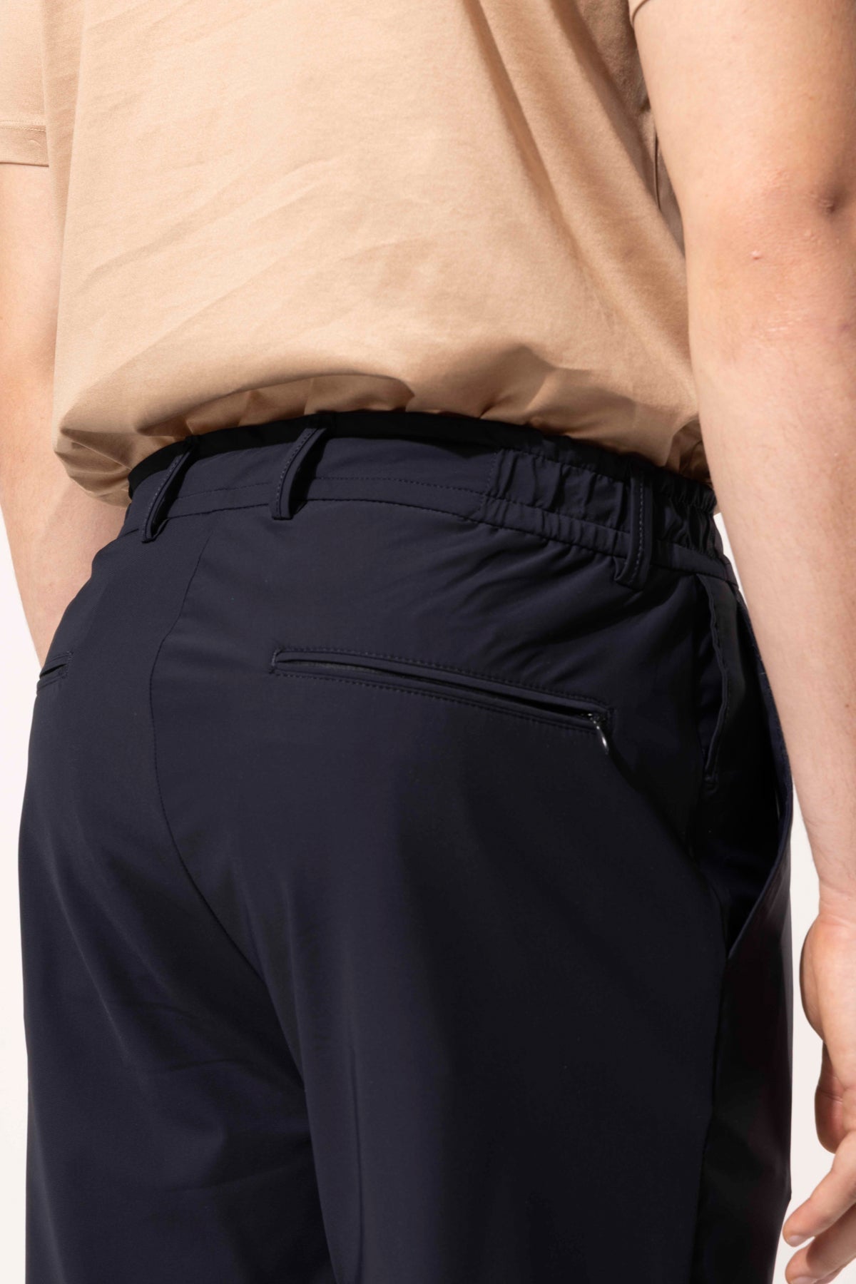 Elastik Bel Detaylı Polyamide Karışımlı Erkek Pantolon - Lacivert