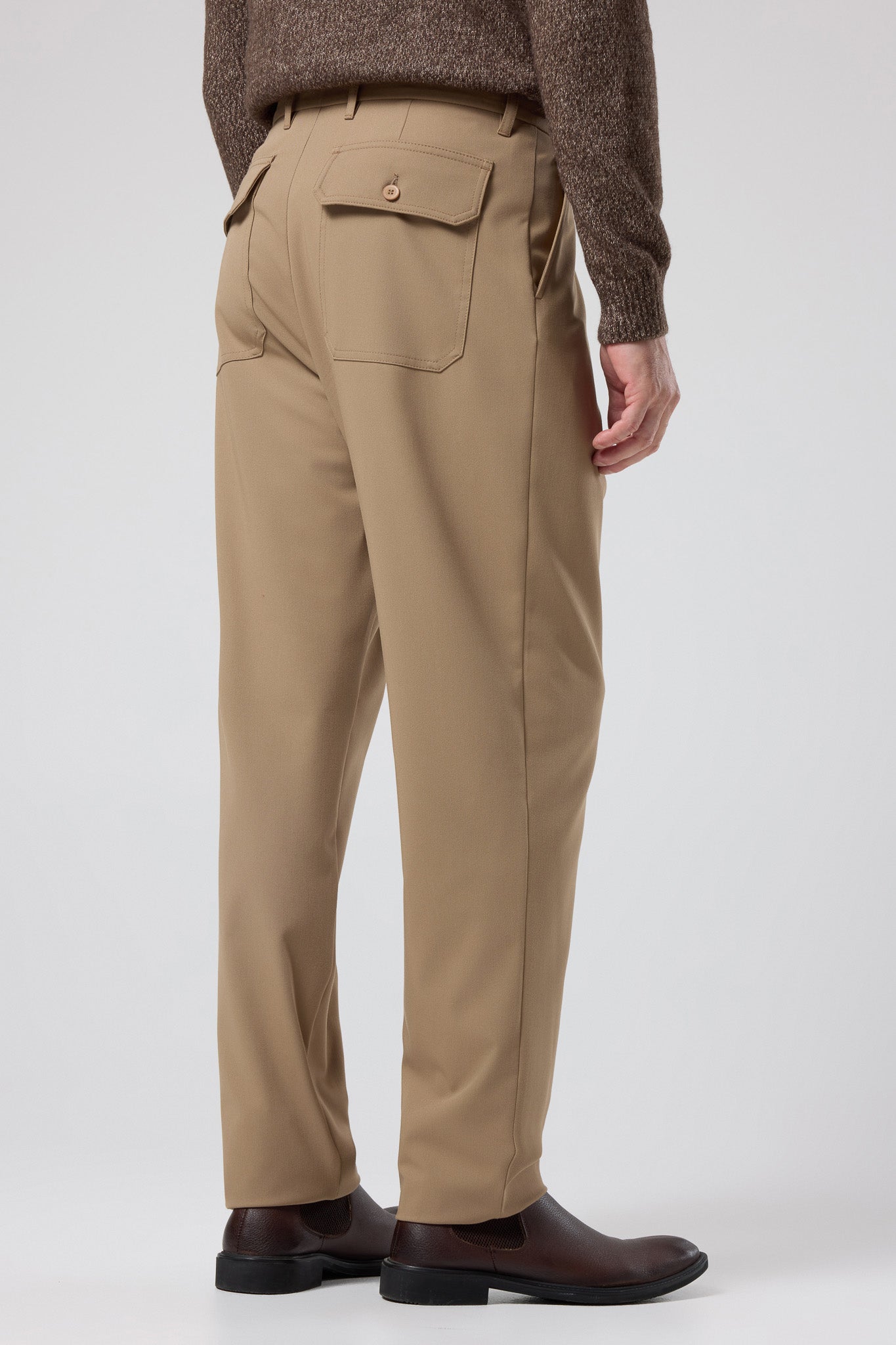 Pileli Klasik Pantolon - PNT-6091-BEIGE-30 - PNT-6091-BEIGE-30_19