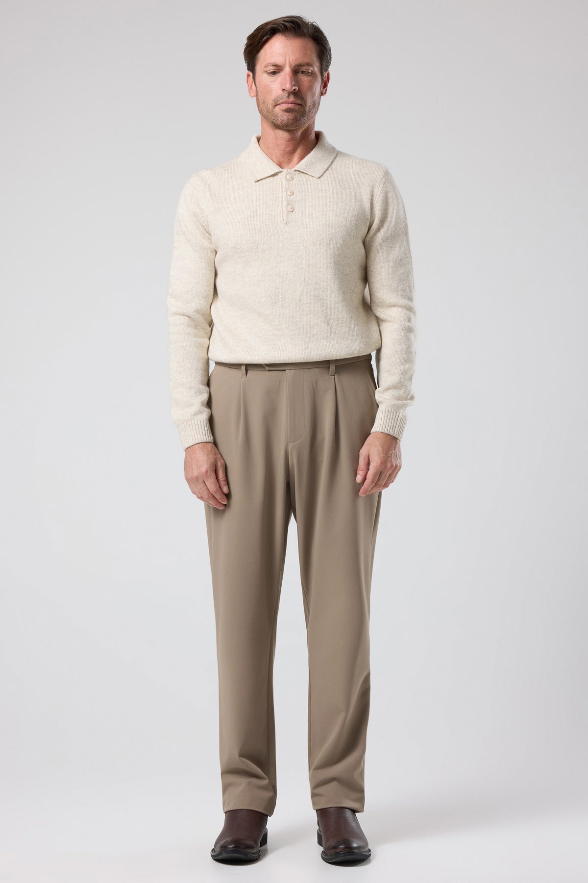 Pileli Klasik Pantolon - PNT-6091-BEIGE-30 - PNT-6091-BEIGE-30_21
