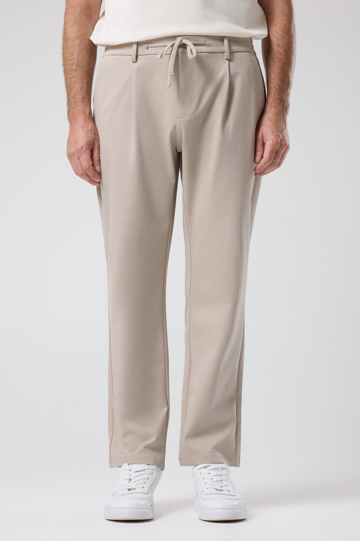 Bağcıklı Pileli Pantolon - PNT-6094-BEIGE-30 - 31 - PNT-6094-BEIGE-30_31