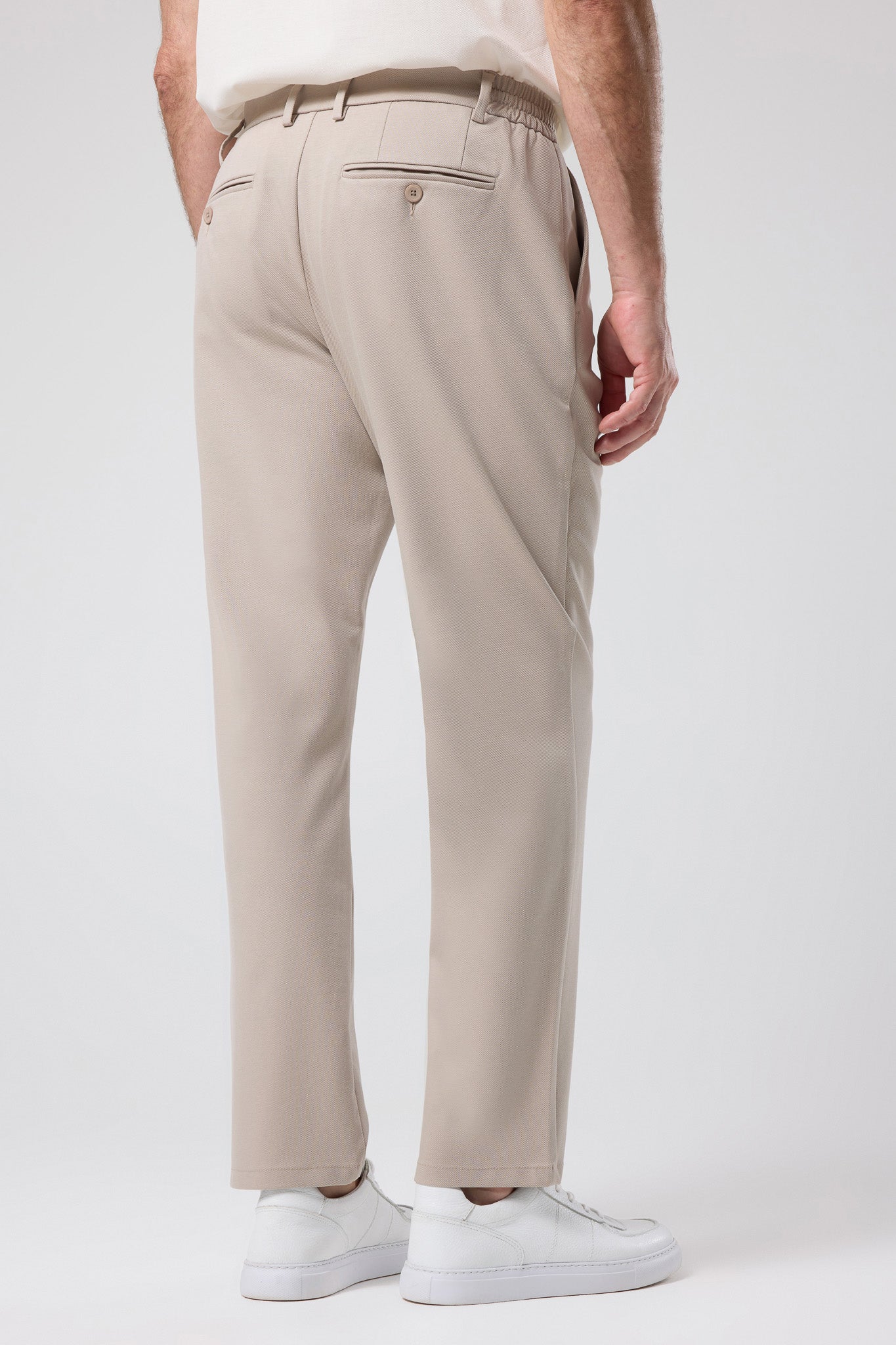 Bağcıklı Pileli Pantolon - PNT-6094-BEIGE-30 - 34 - PNT-6094-BEIGE-30_34