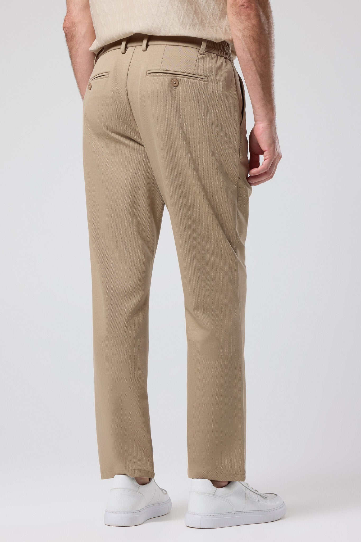 Bağcıklı Pileli Pantolon - PNT-6094-BEIGE-30 - PNT-6094-BEIGE-30_3