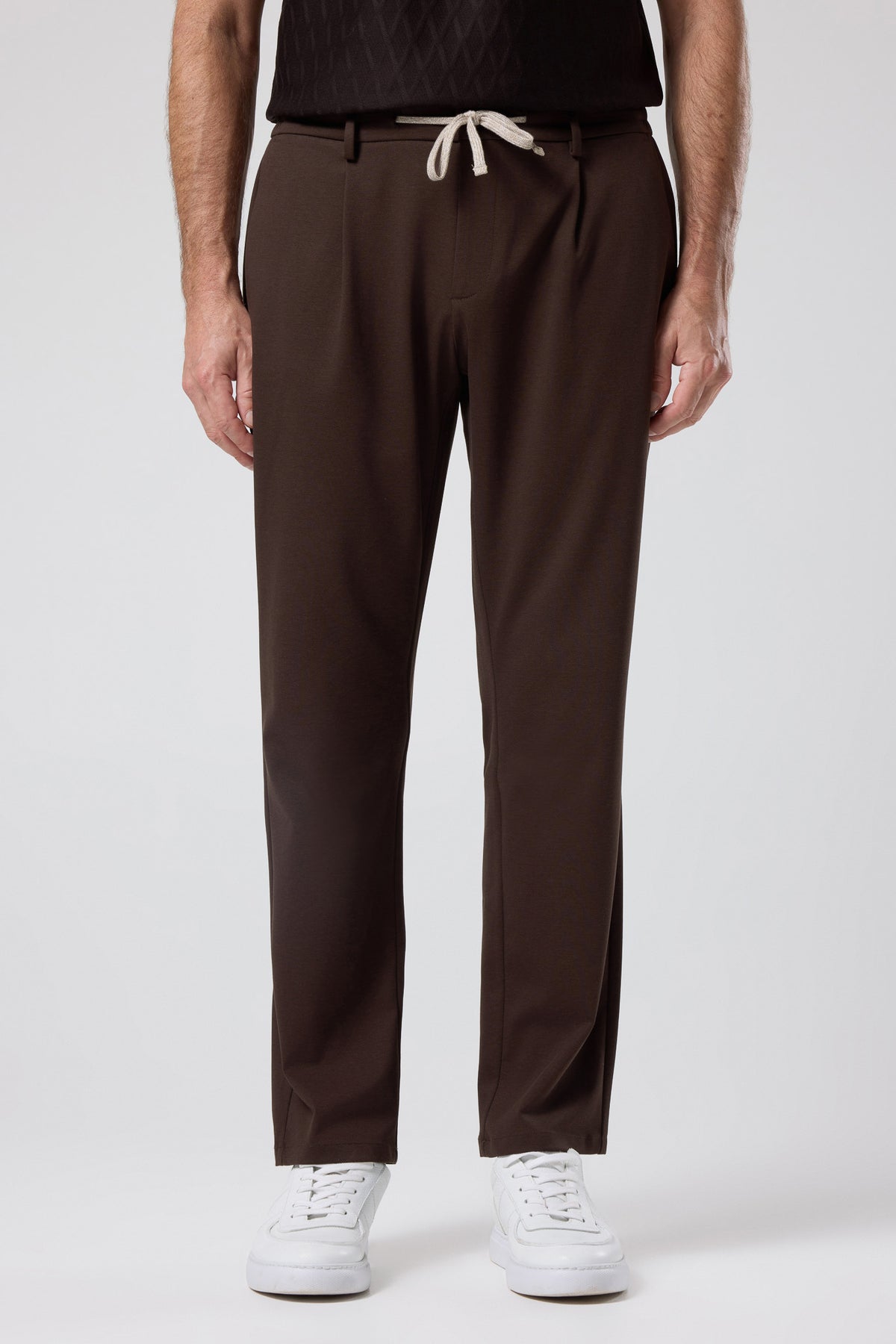 Bağcıklı Pileli Pantolon - PNT-6094-BEIGE-30 - PNT-6094-BEIGE-30_5