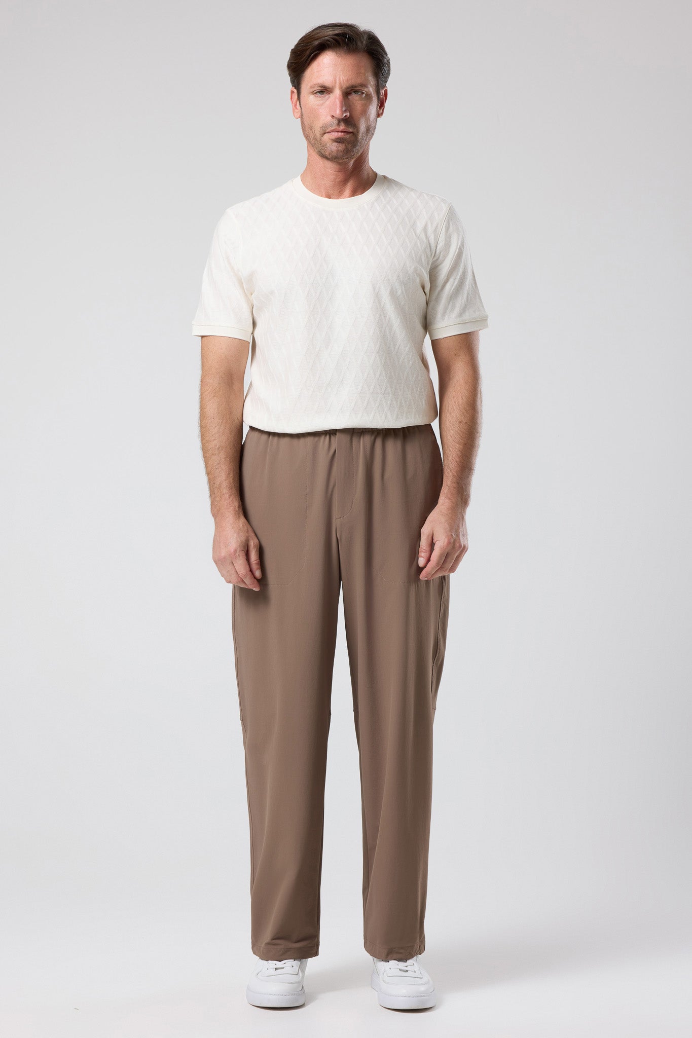 Elastik Belli Rahat Kesim Pantolon - PNT-6096-BEIGE-30 - PNT-6096-BEIGE-30_17