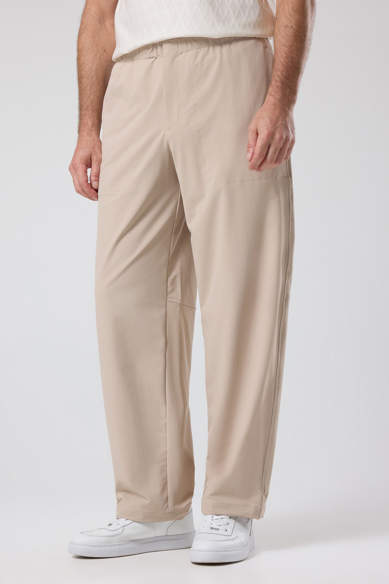 Elastik Belli Rahat Kesim Pantolon - PNT-6096-BEIGE-30 - PNT-6096-BEIGE-30_1