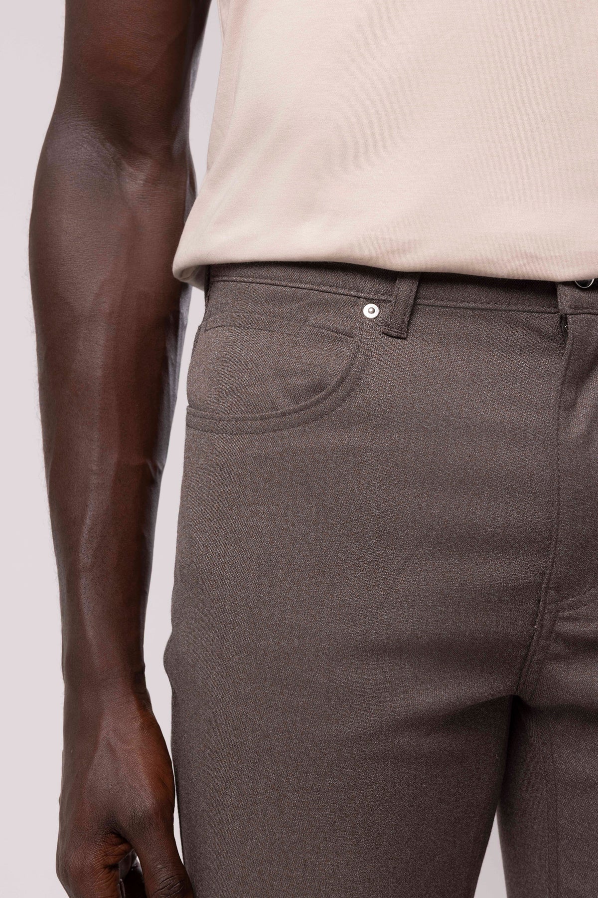 Straight-Leg Trousers with Classic Waist