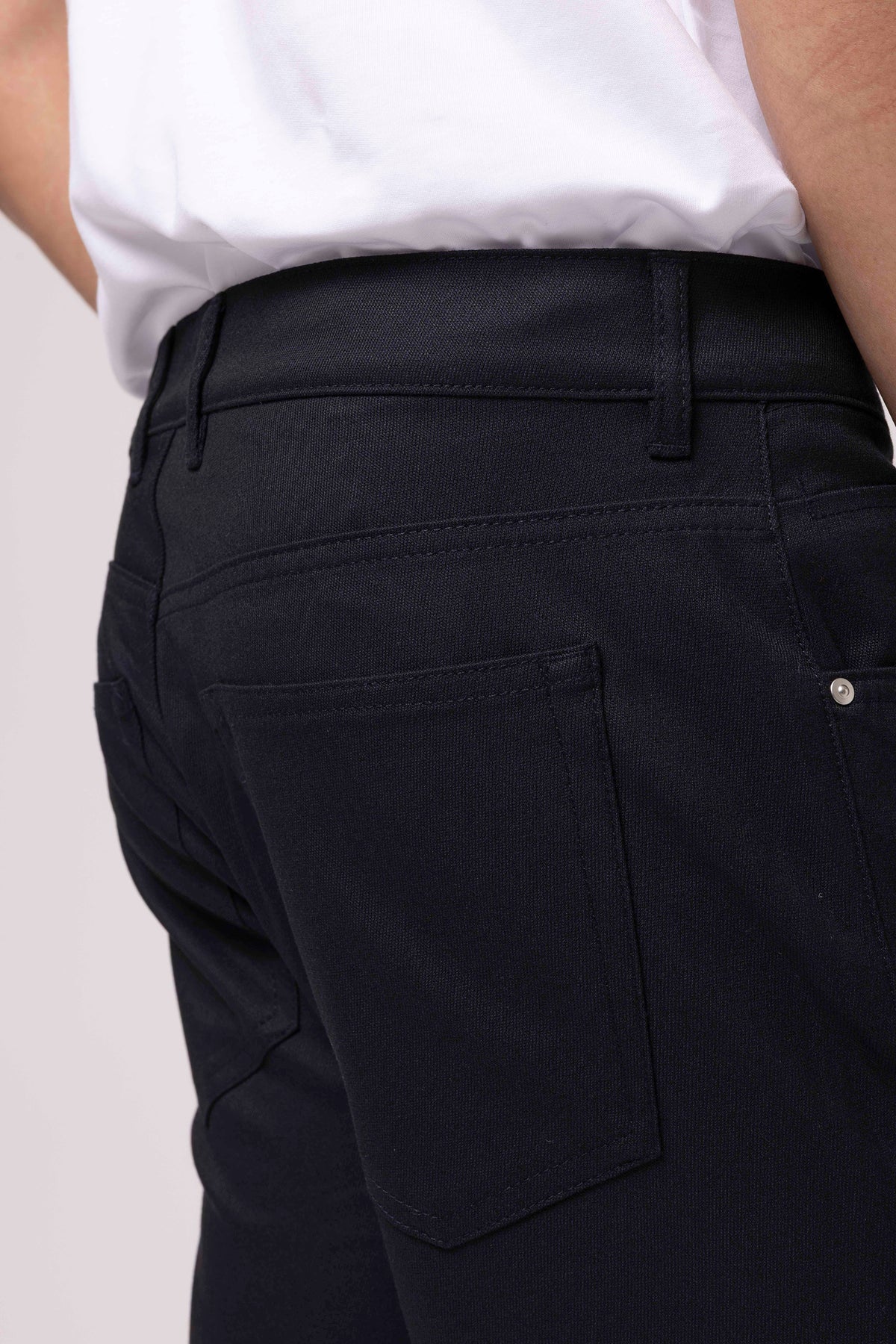 Straight-Leg Trousers with Classic Waist