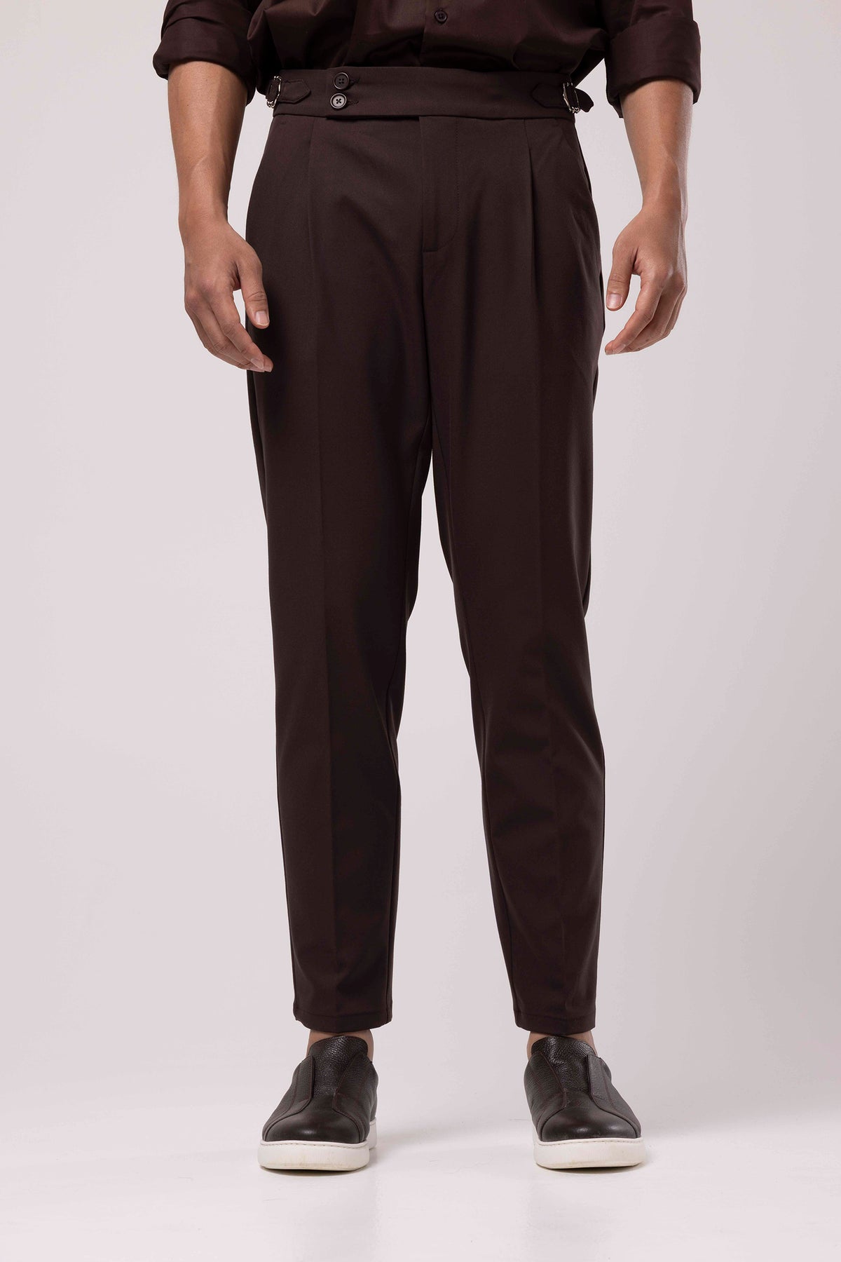 Pile Detaylı Kumaş Pantolon