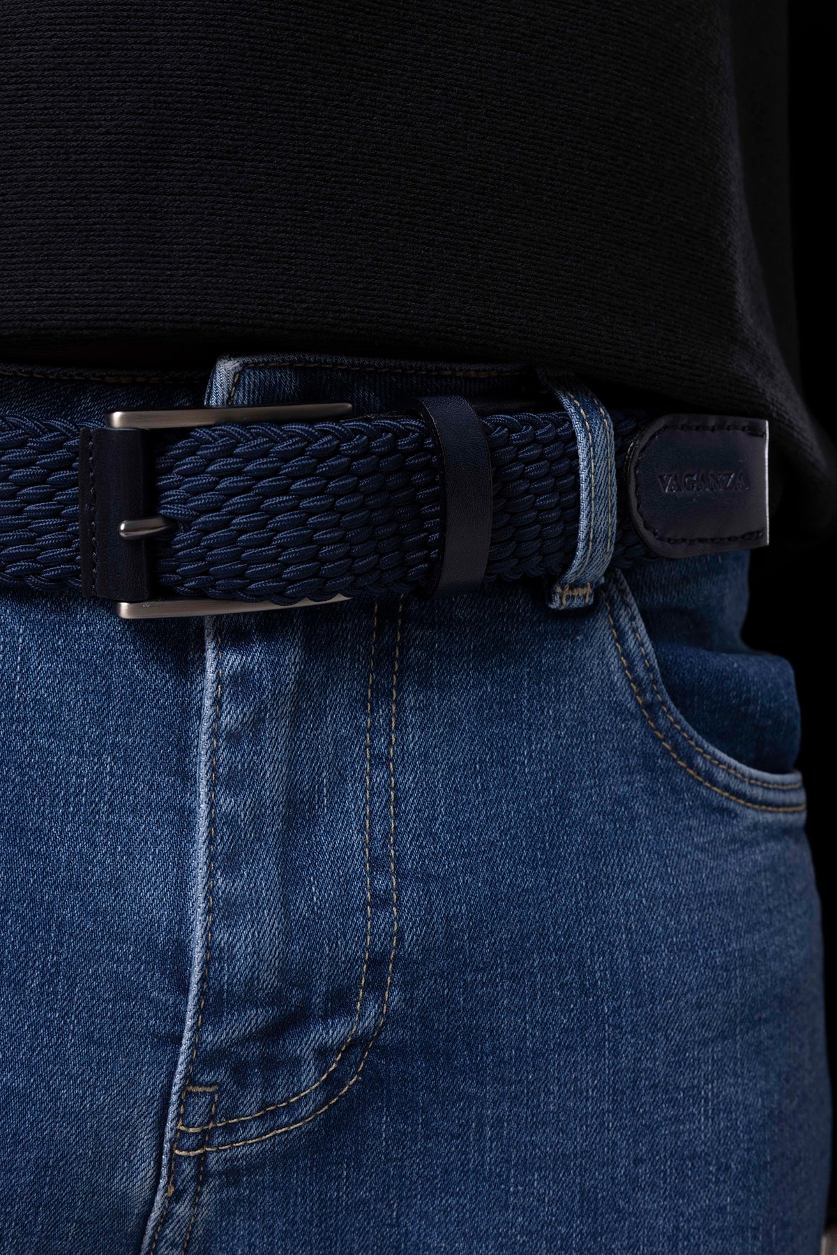 Denim Trousers with Classic Pockets