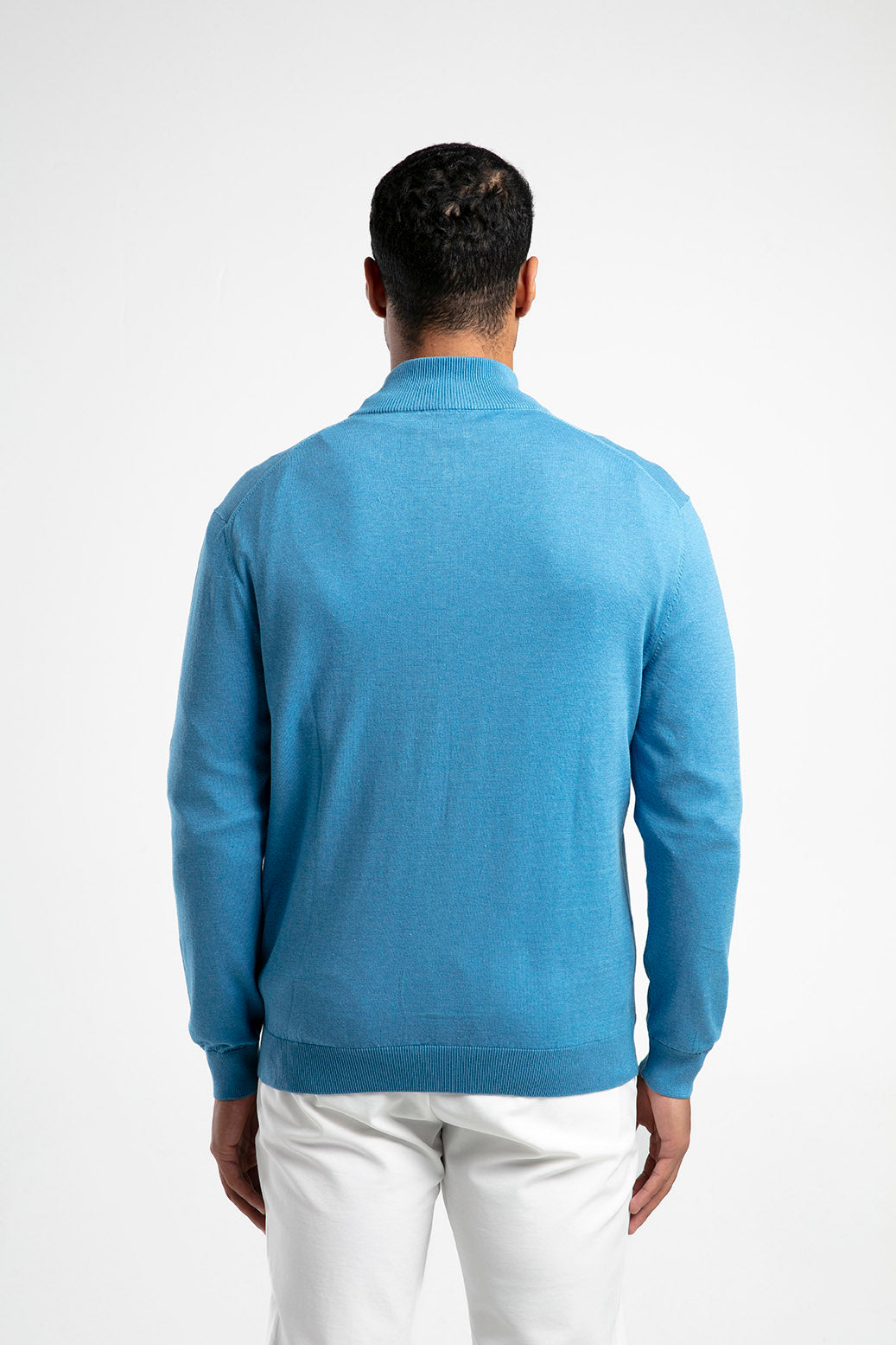 Fermuarlı Dik Yaka Triko Hırka