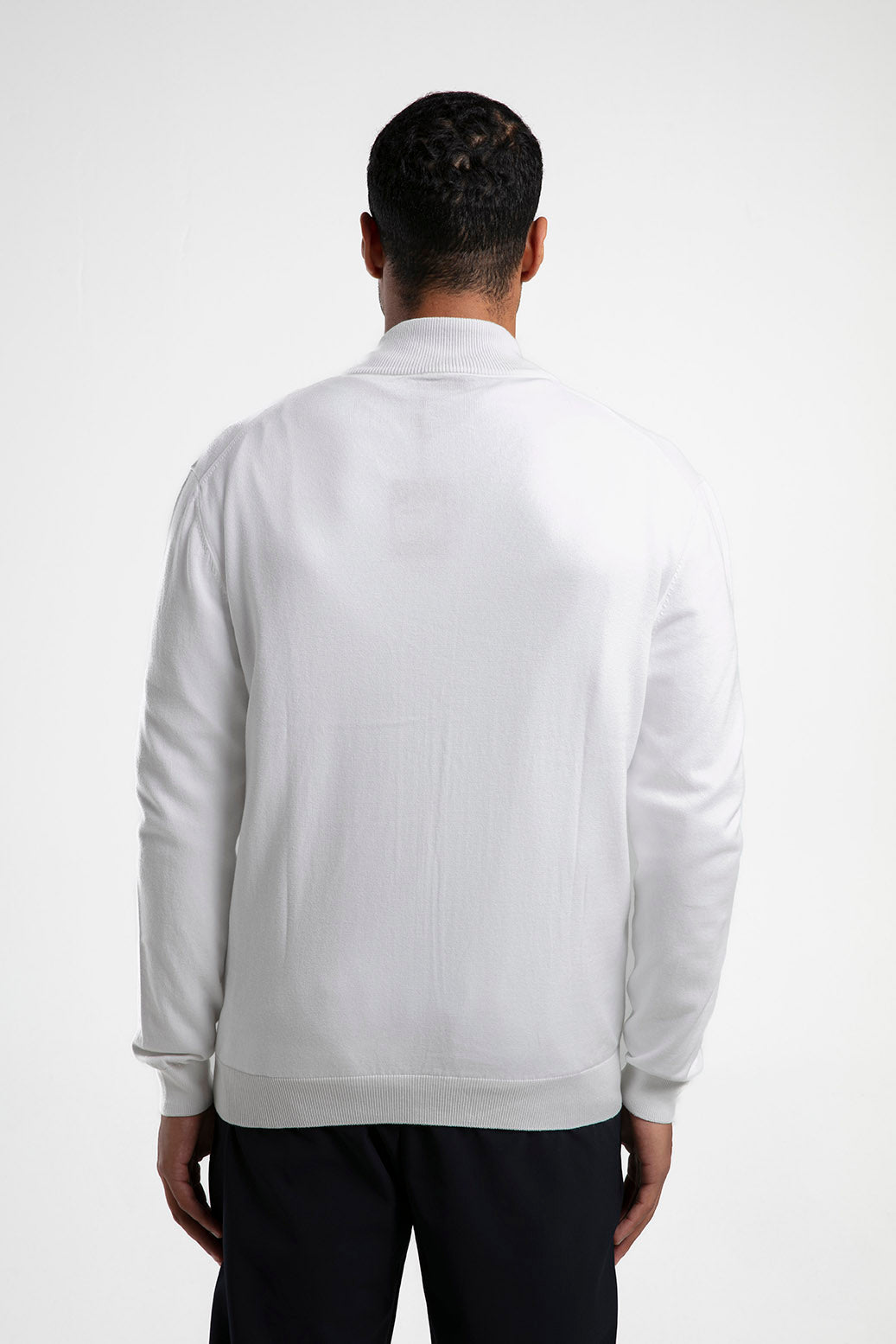 Fermuarlı Dik Yaka Triko Hırka