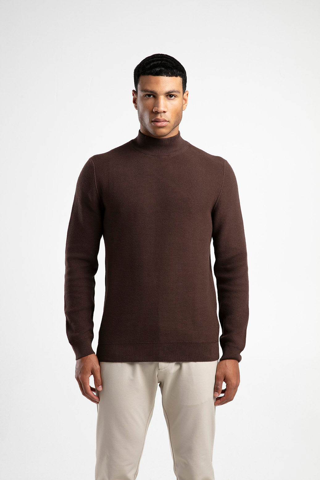 Men's Half-Mock Neck Knitwear