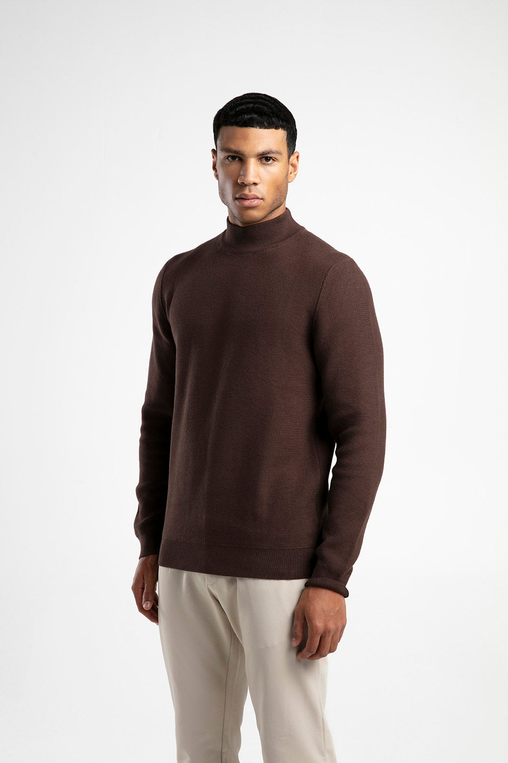 Men's Half-Mock Neck Knitwear