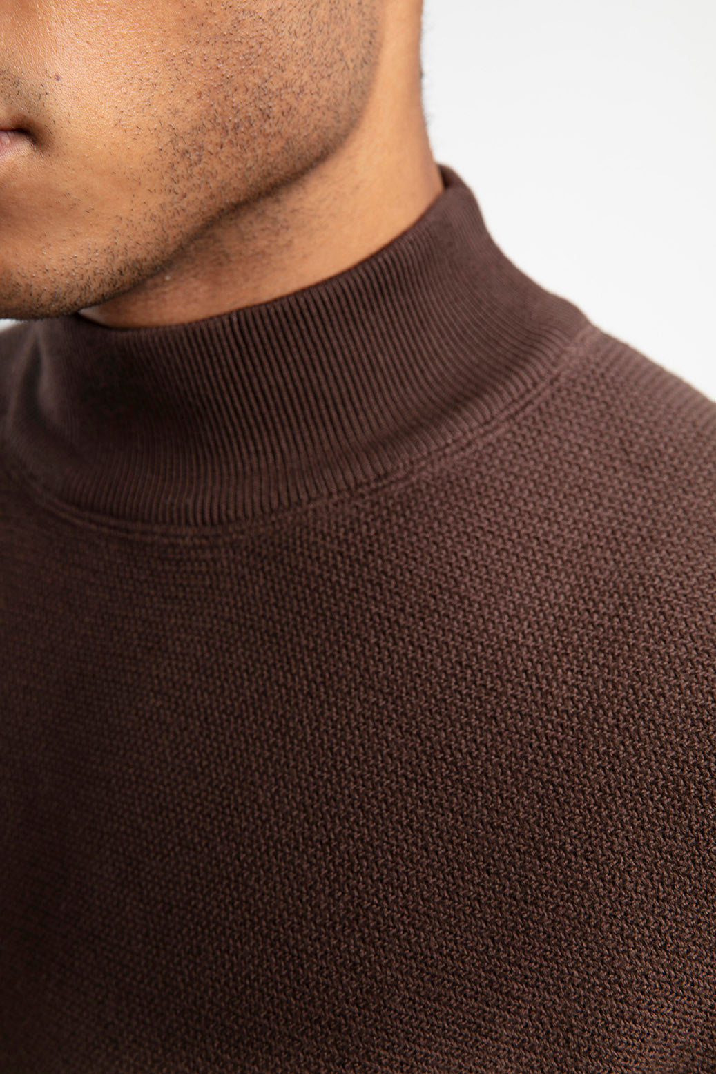 Men's Half-Mock Neck Knitwear