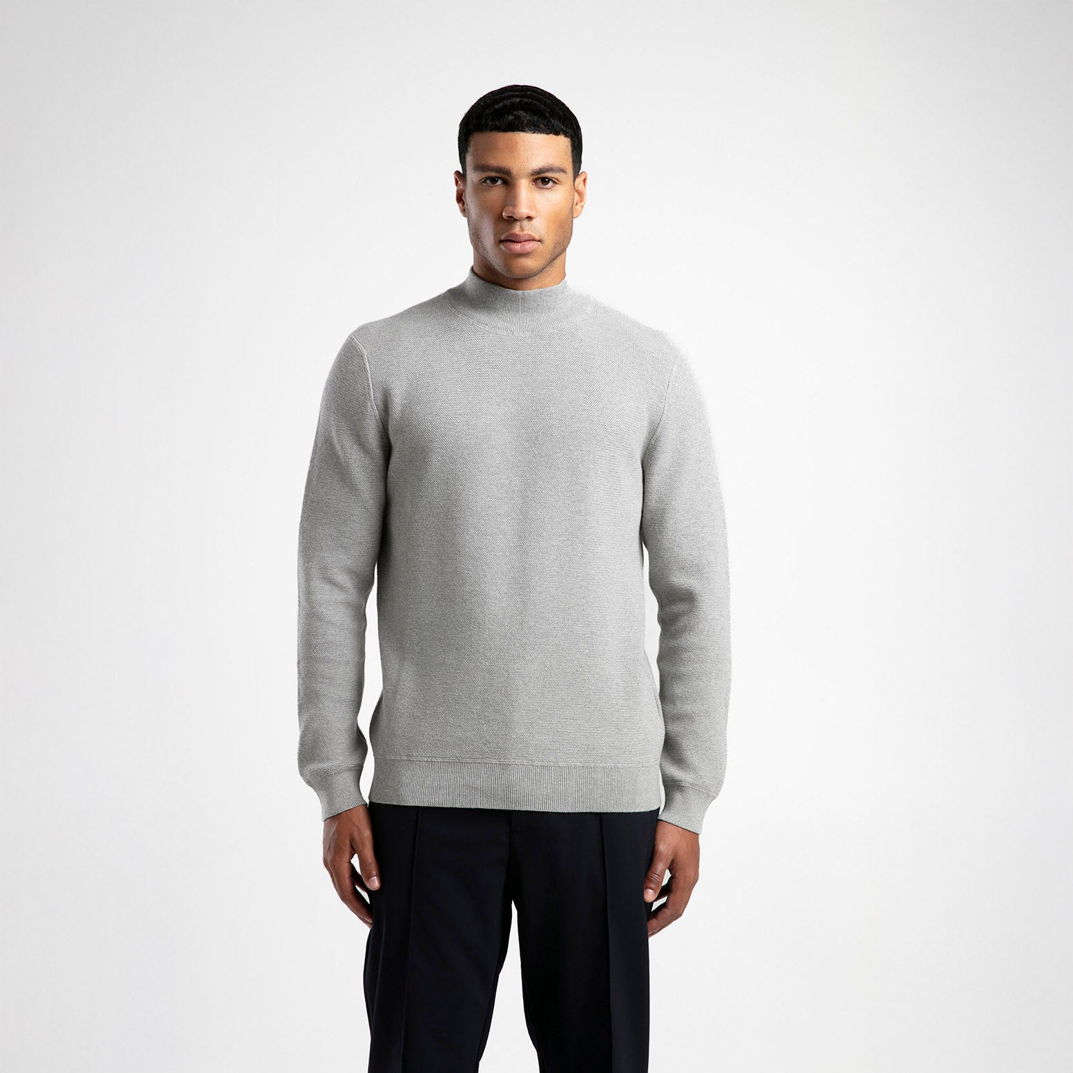 Men's Half-Mock Neck Knitwear