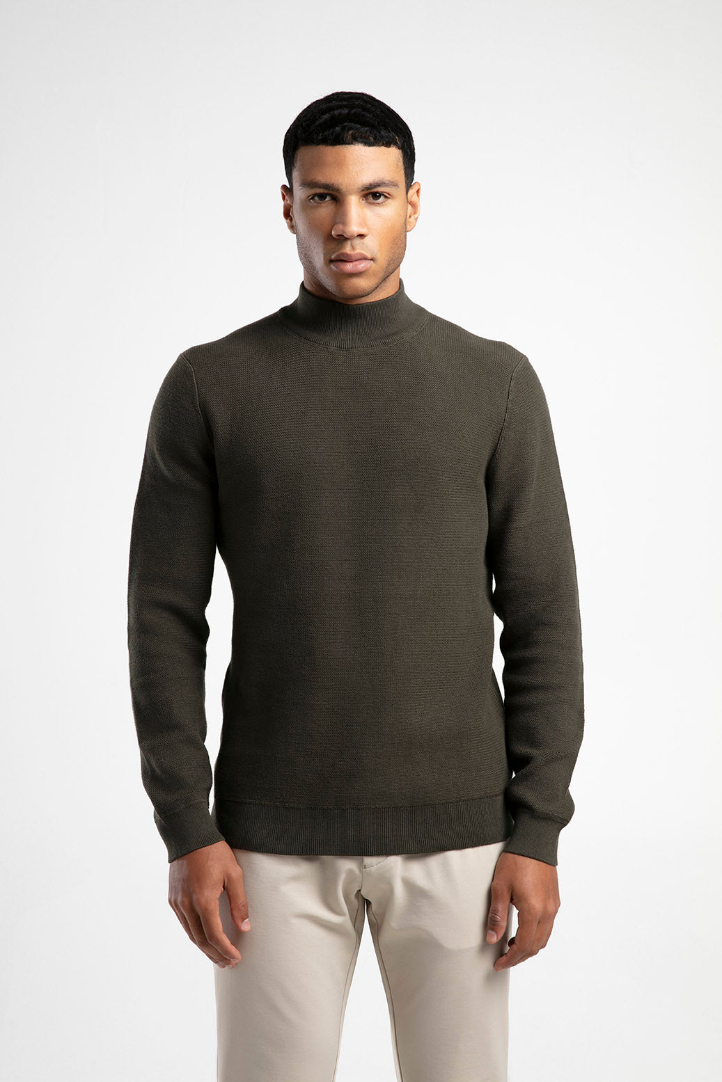 Men's Half-Mock Neck Knitwear