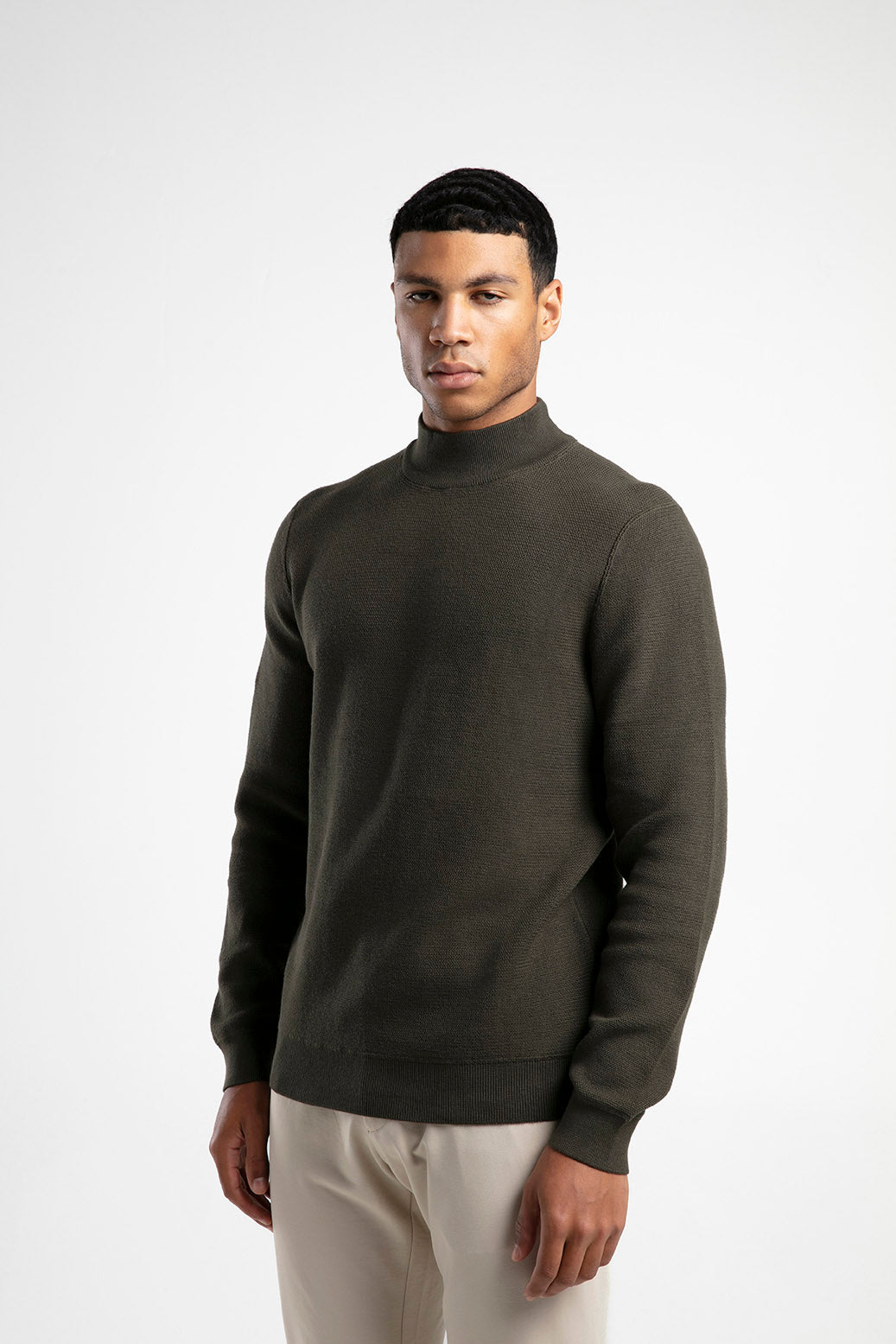 Men's Half-Mock Neck Knitwear