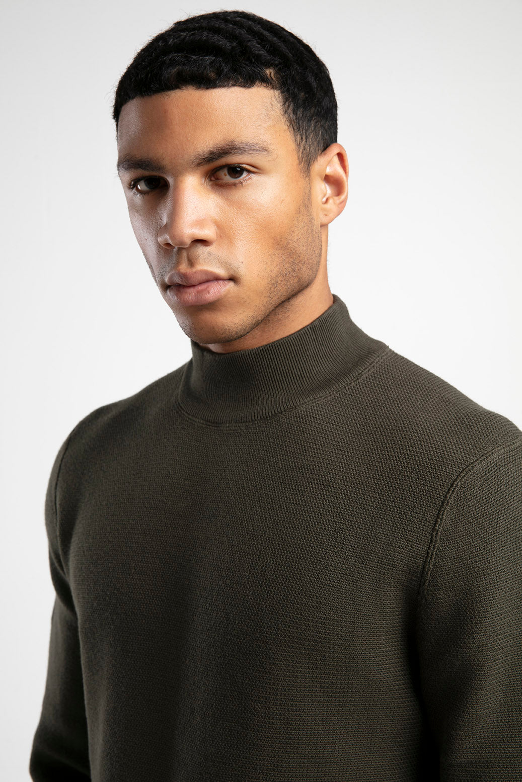 Men's Half-Mock Neck Knitwear