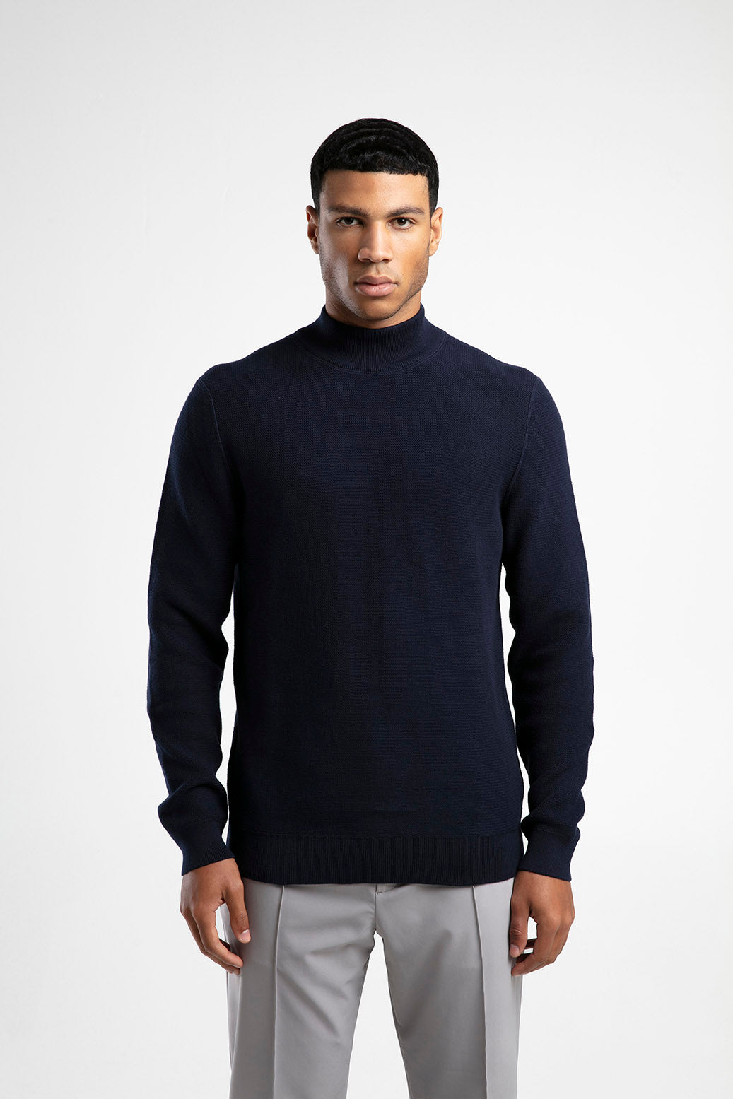 Men's Half-Mock Neck Knitwear