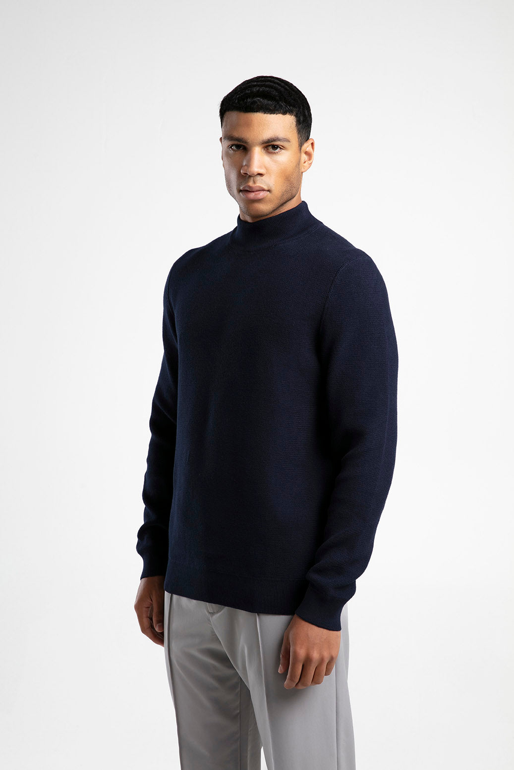 Men's Half-Mock Neck Knitwear