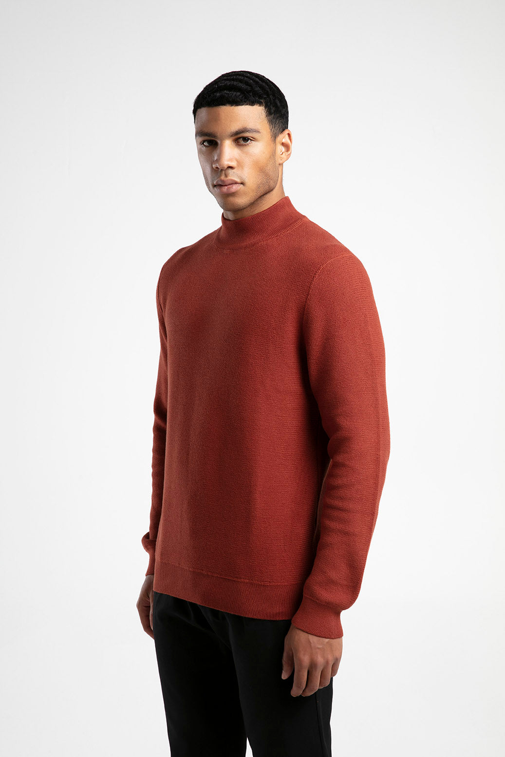 Men's Half-Mock Neck Knitwear