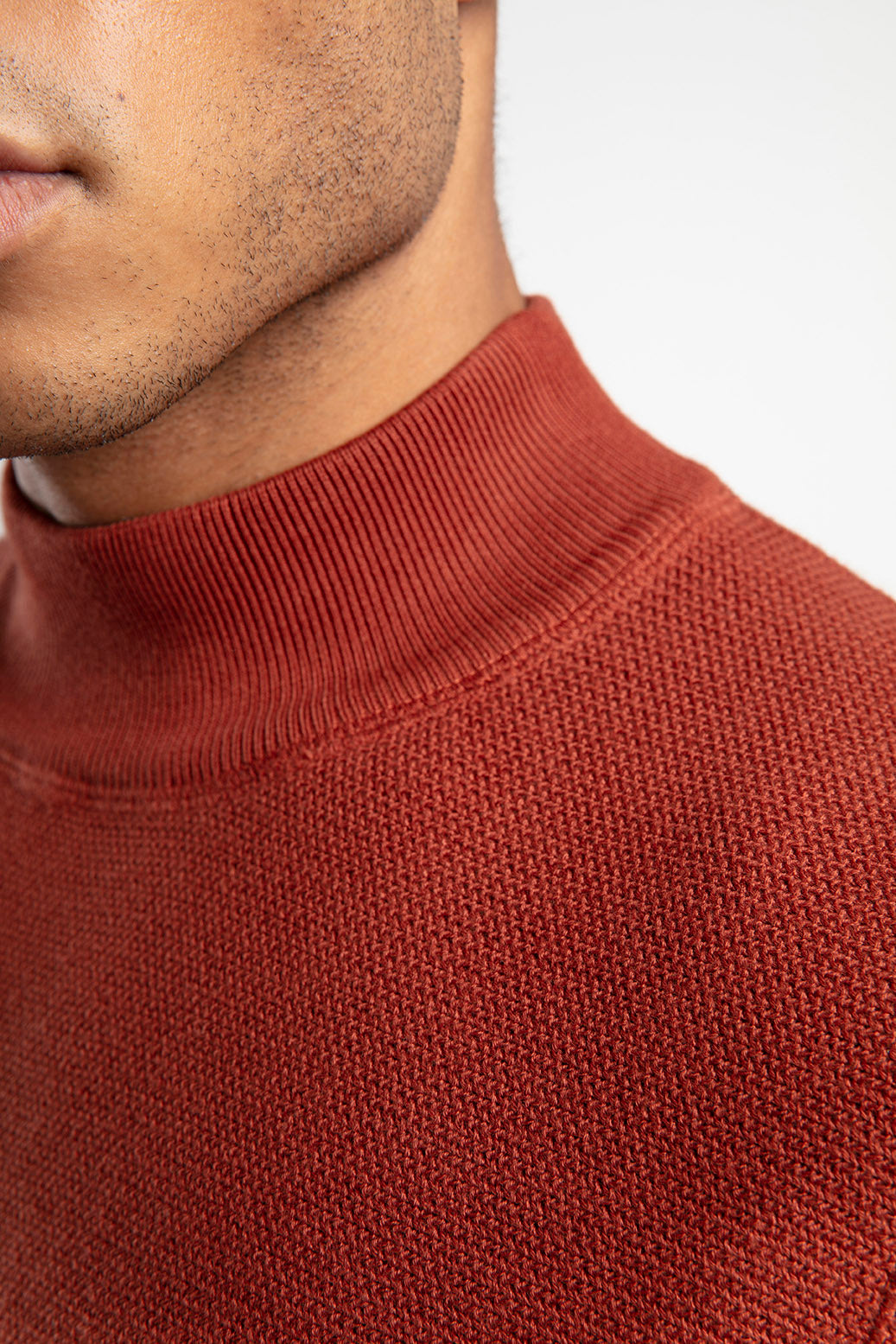 Men's Half-Mock Neck Knitwear