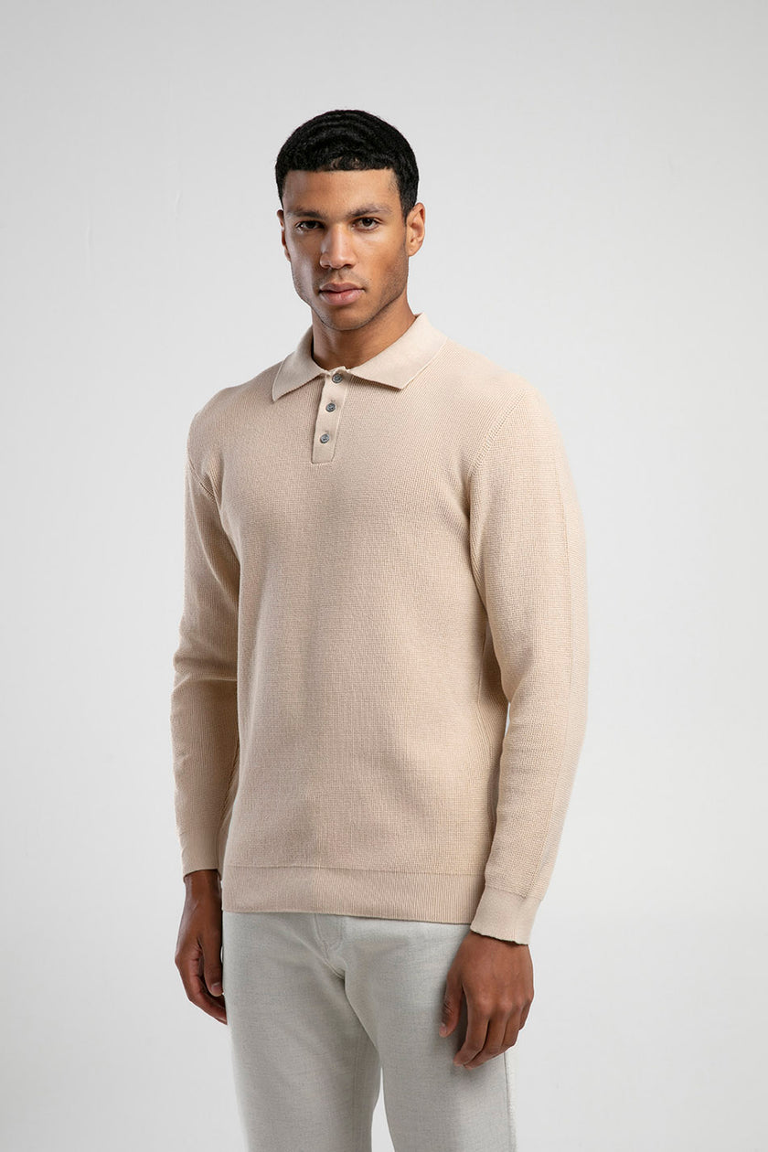 Polo Yaka Dokulu Triko