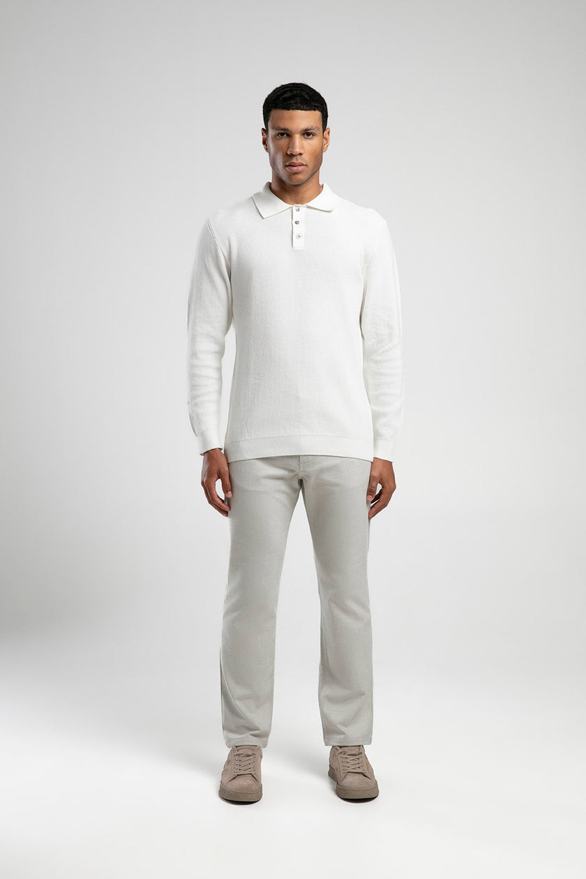 Polo Yaka Dokulu Triko