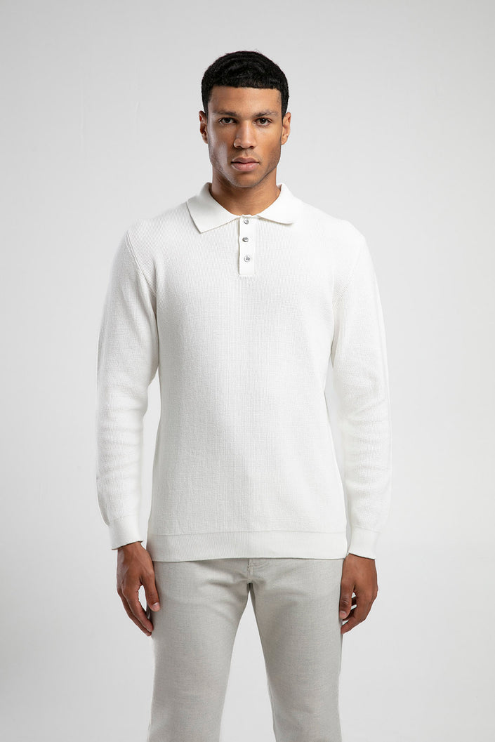 Polo Yaka Dokulu Triko