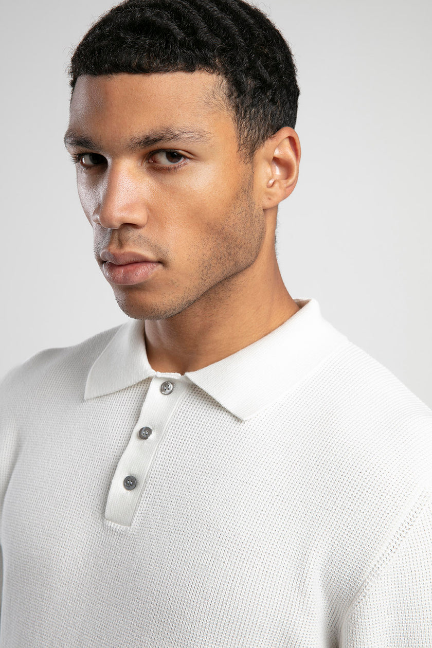 Polo Yaka Dokulu Triko