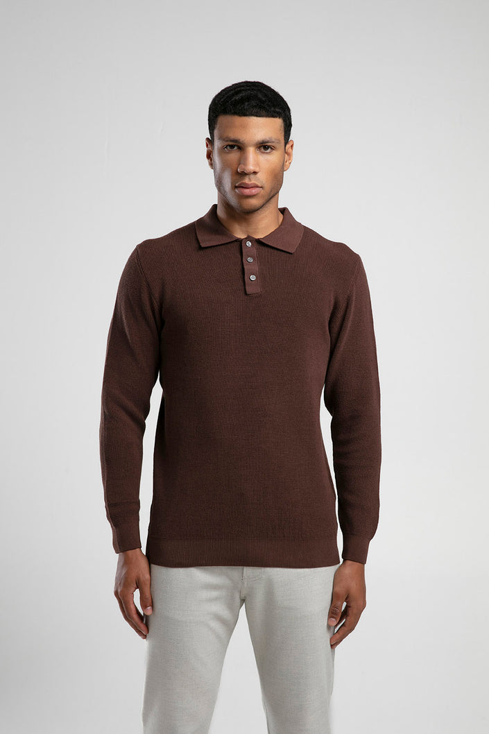 Polo Yaka Dokulu Triko