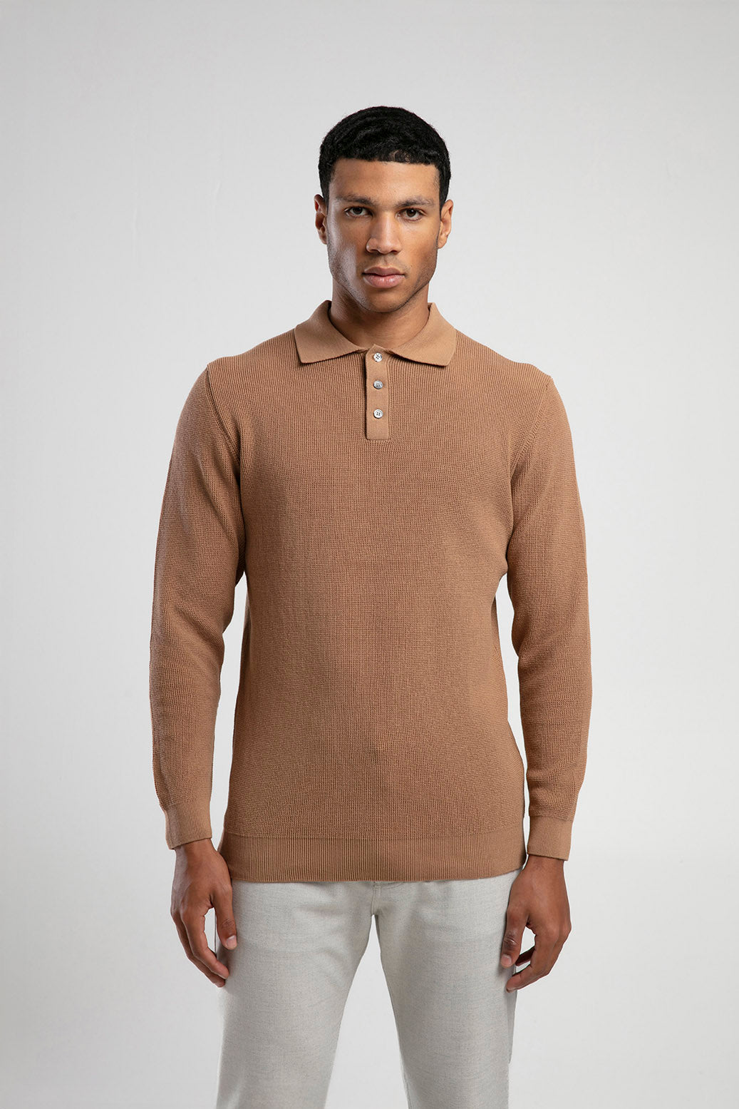 Polo Yaka Dokulu Triko