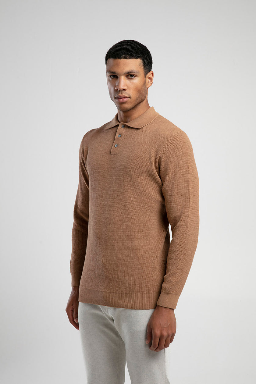 Polo Yaka Dokulu Triko