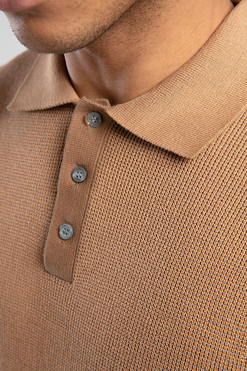 Polo Yaka Dokulu Triko