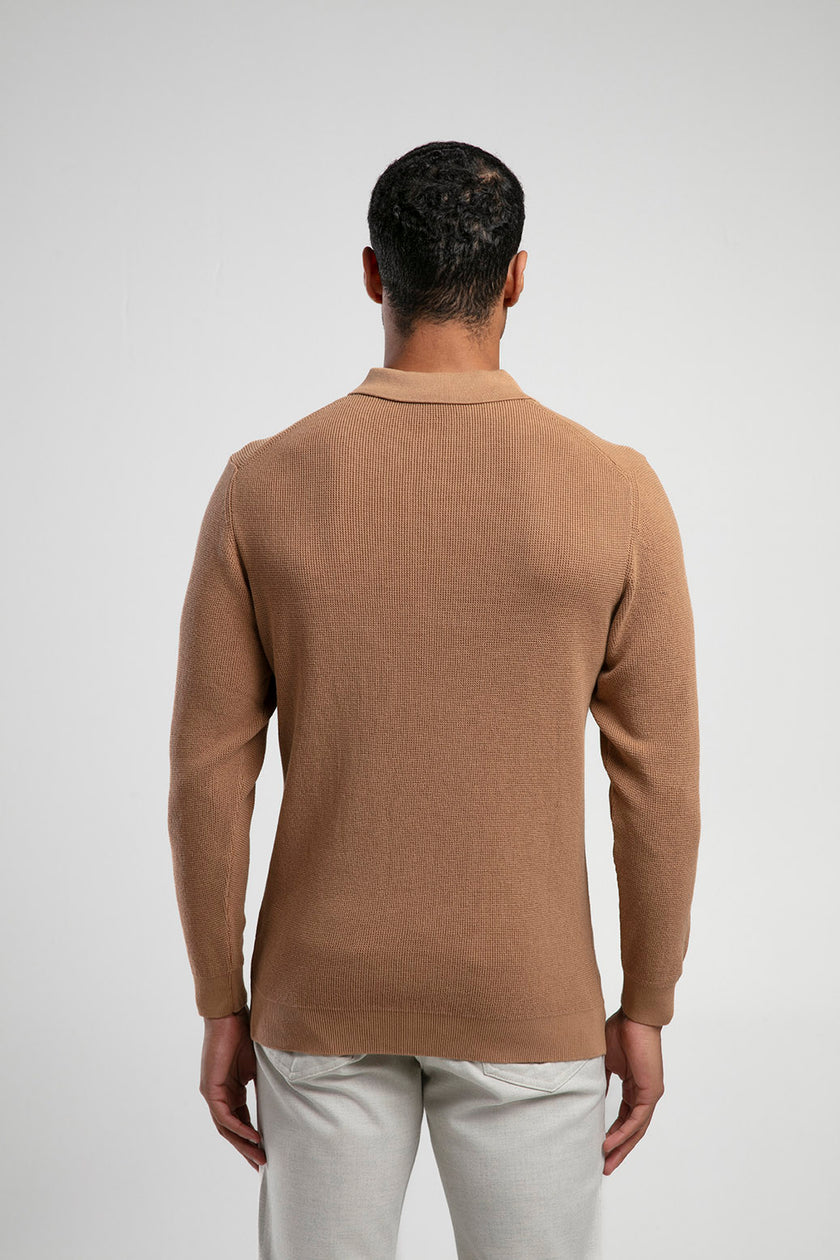 Polo Yaka Dokulu Triko