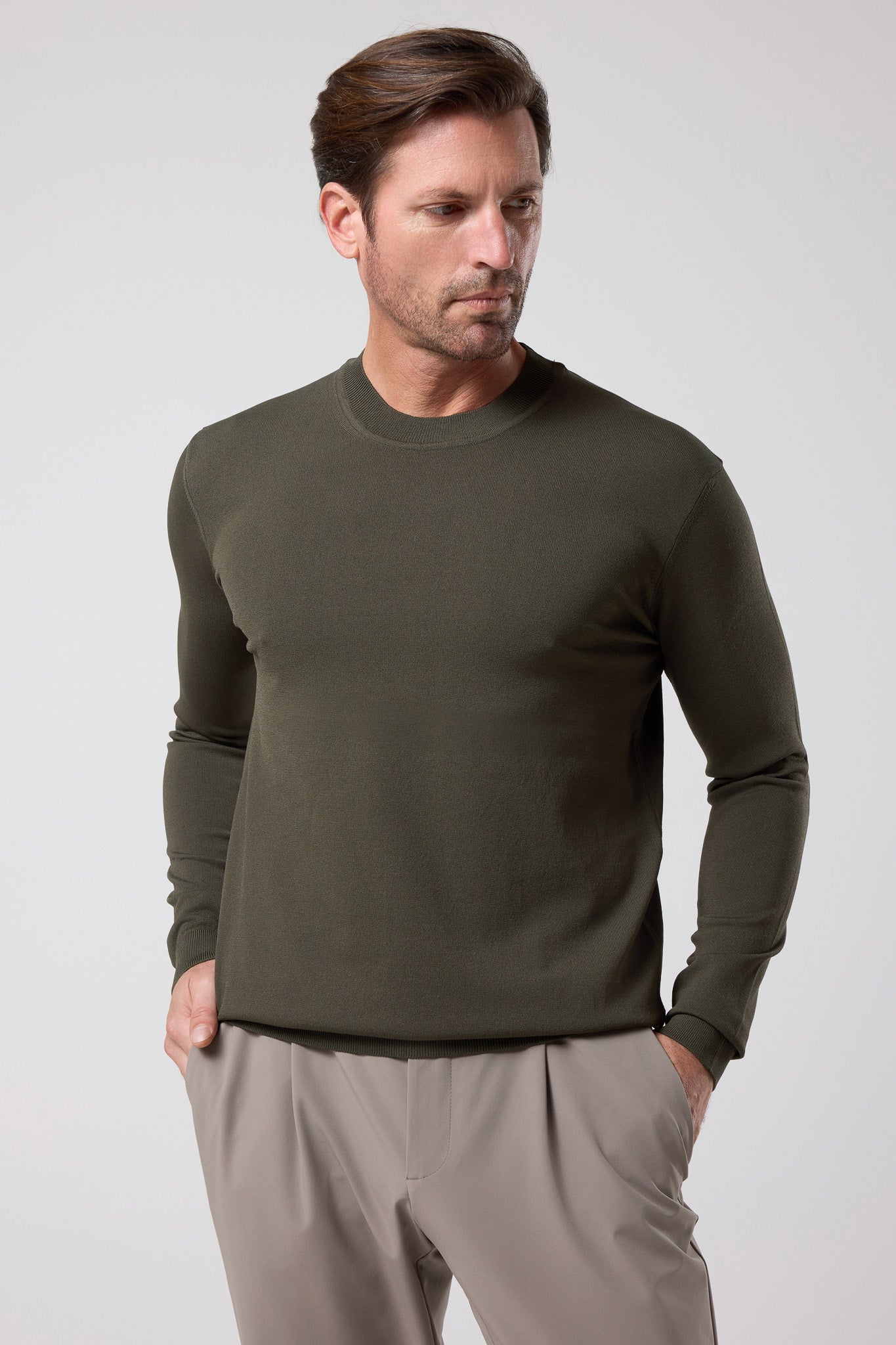Bisiklet Yaka İnce Triko - TV-4057-BEIGE-S - TV-4057-BEIGE-S_10