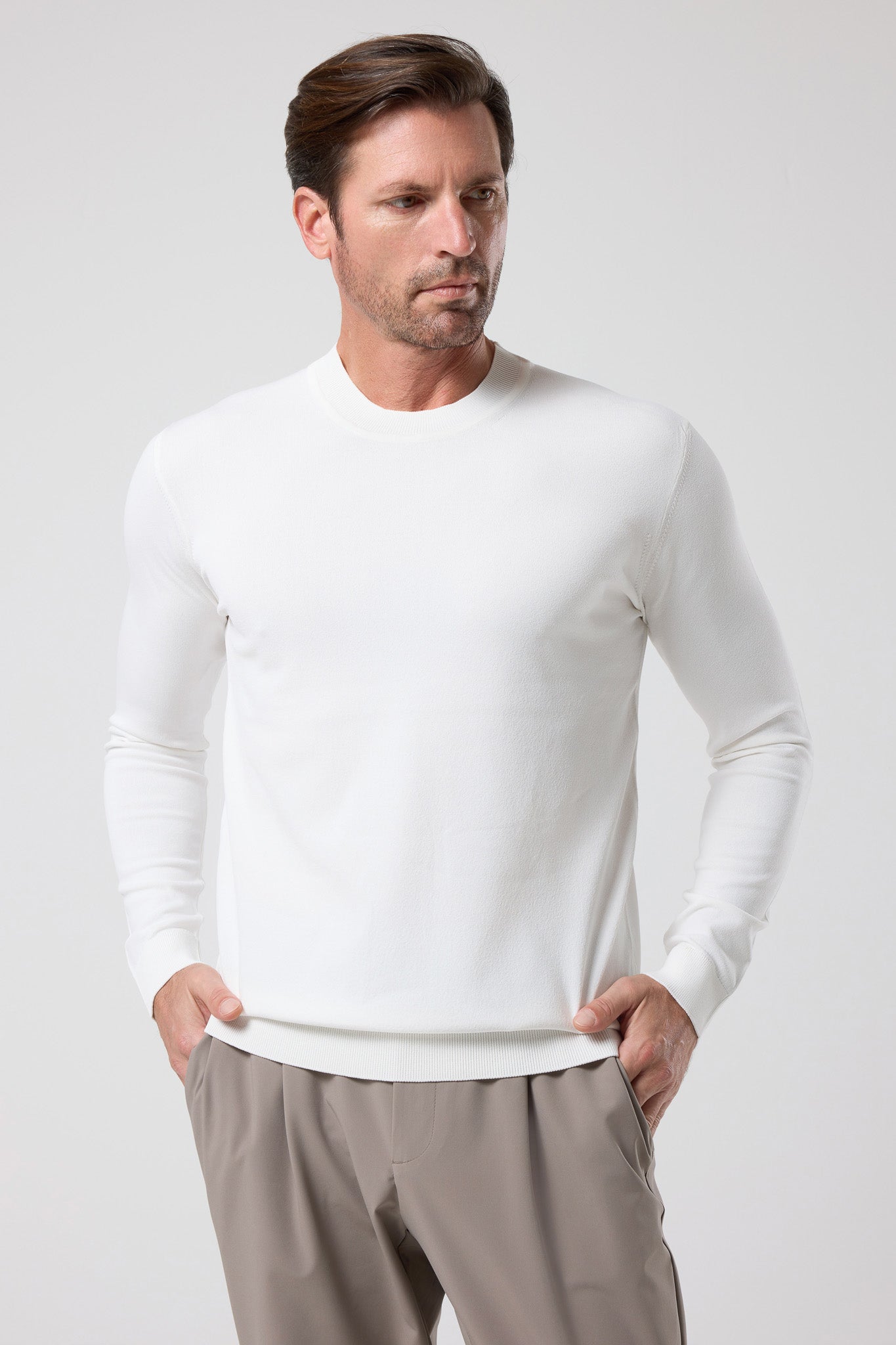 Bisiklet Yaka İnce Triko - TV-4057-BEIGE-S - TV-4057-BEIGE-S_18