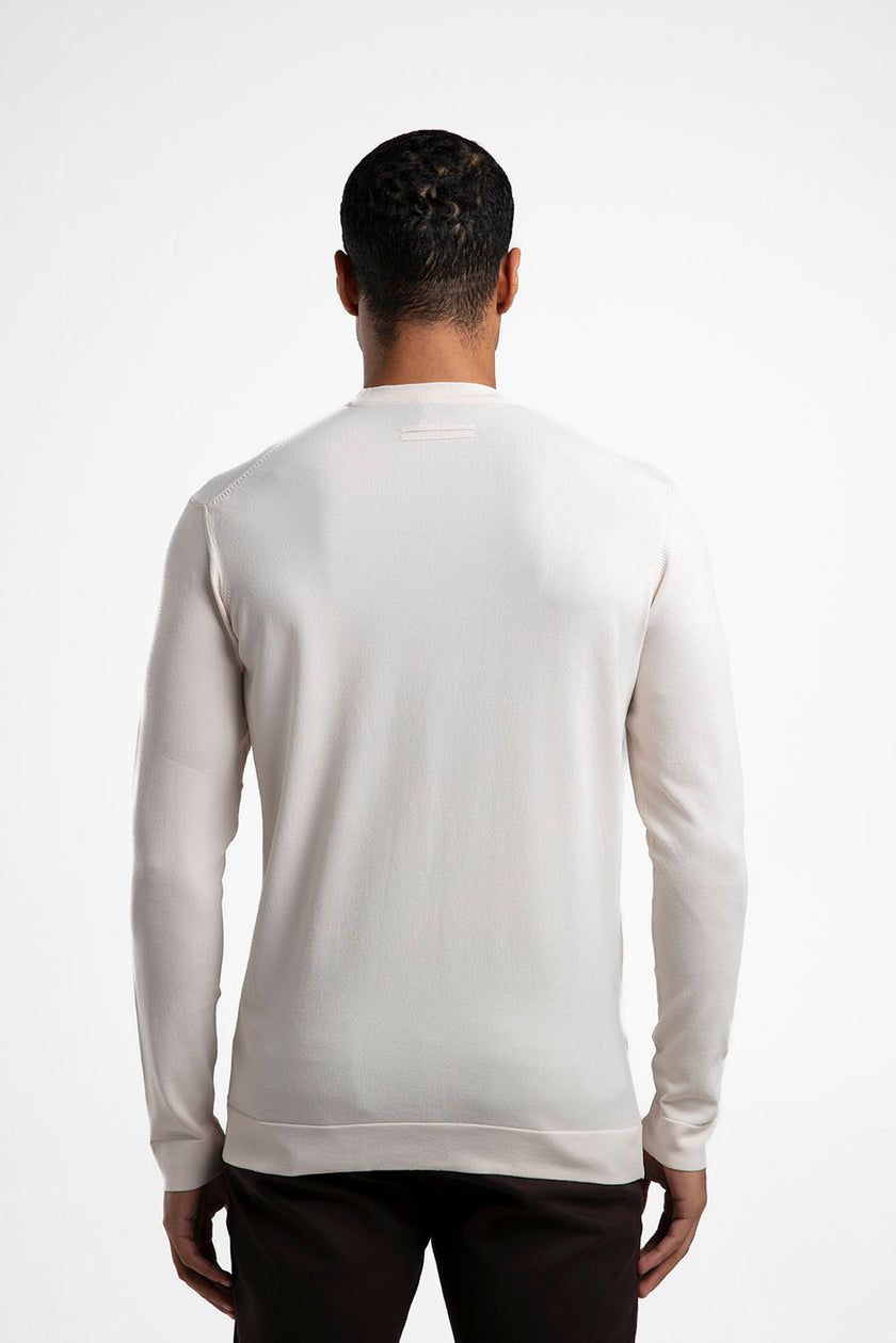 Bisiklet Yaka Düz Triko