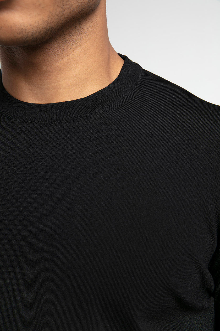 Bisiklet Yaka Düz Triko